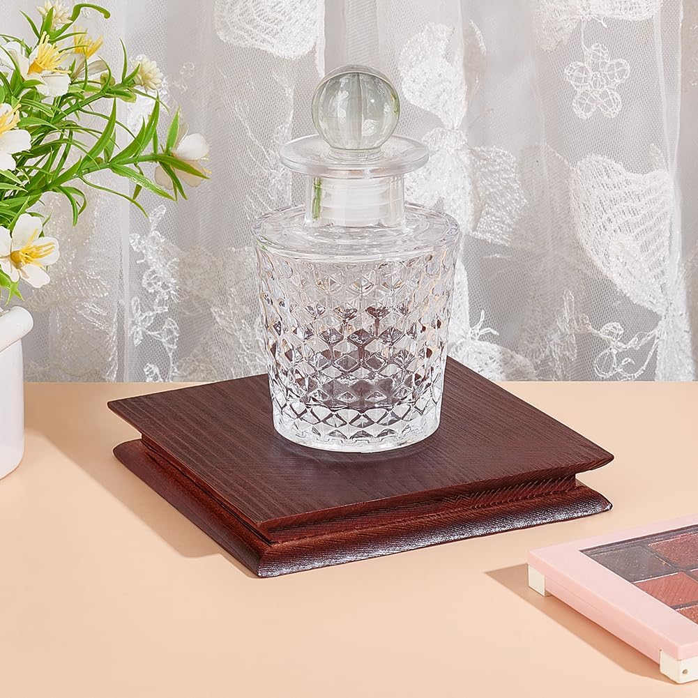 AHANDMAKER Wooden Display Pedestal Base - Brown