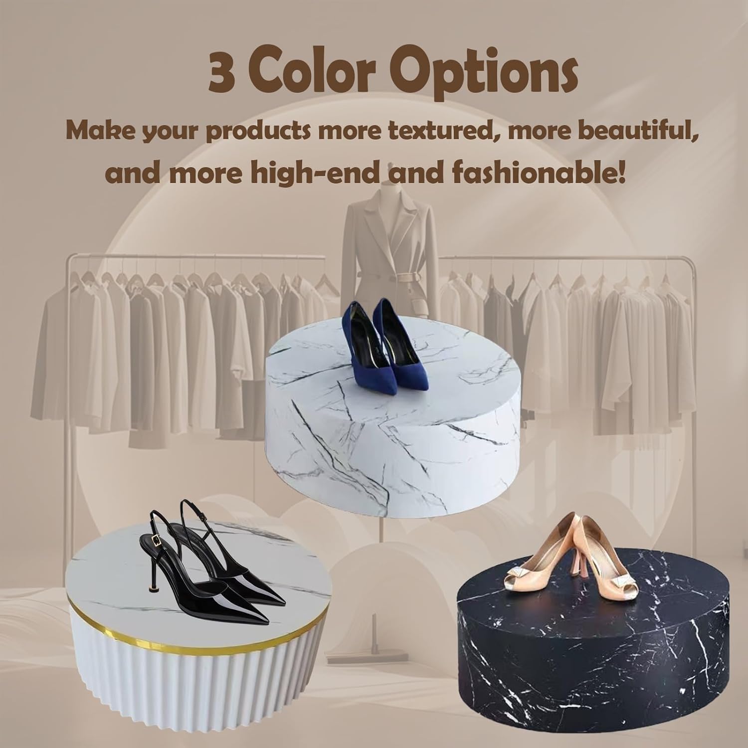197x79in Cylinder Mannequin Display Pedestal Stand