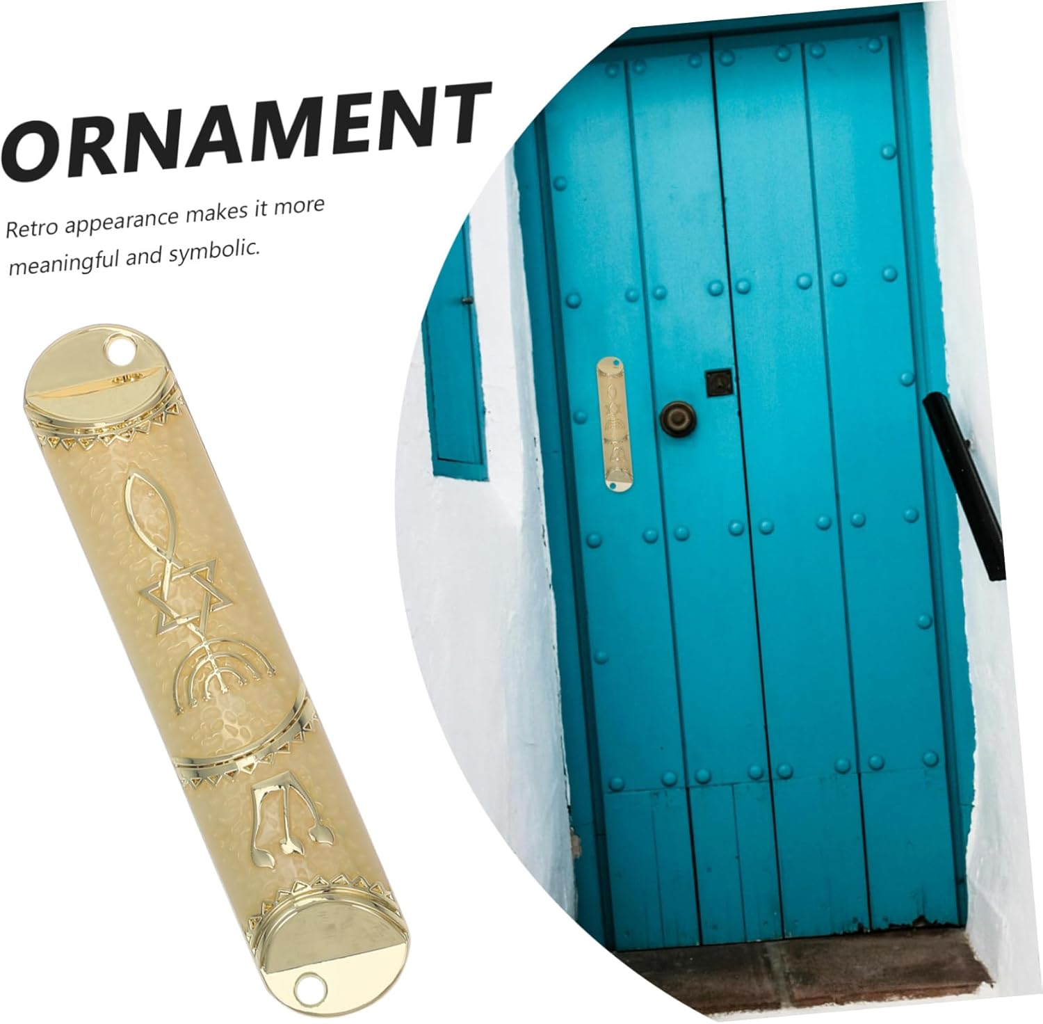 ABOOFAN Metal Mezuzah Scroll Door Decor for Home