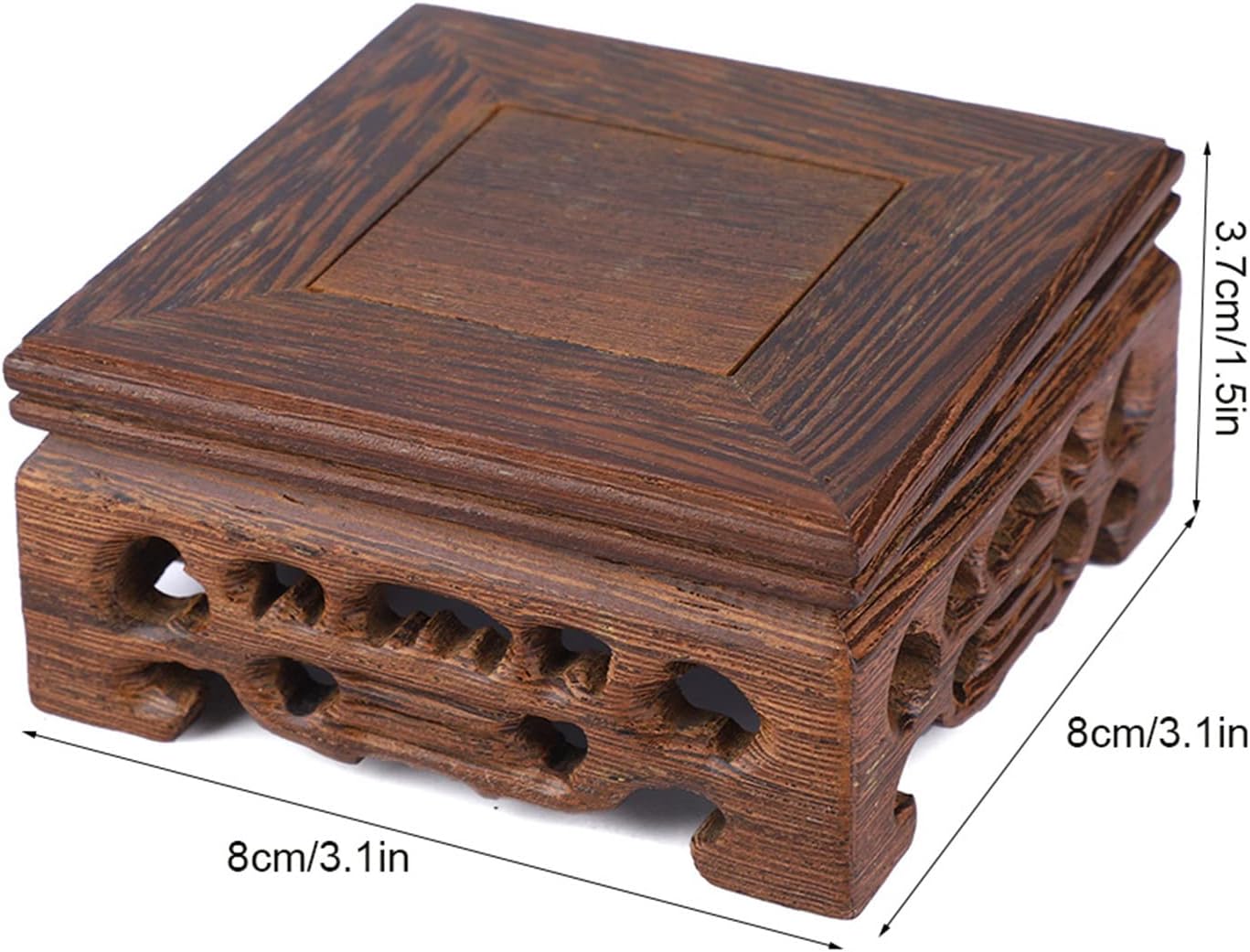Hapivida Wood Display Stand for Teapot and Vase