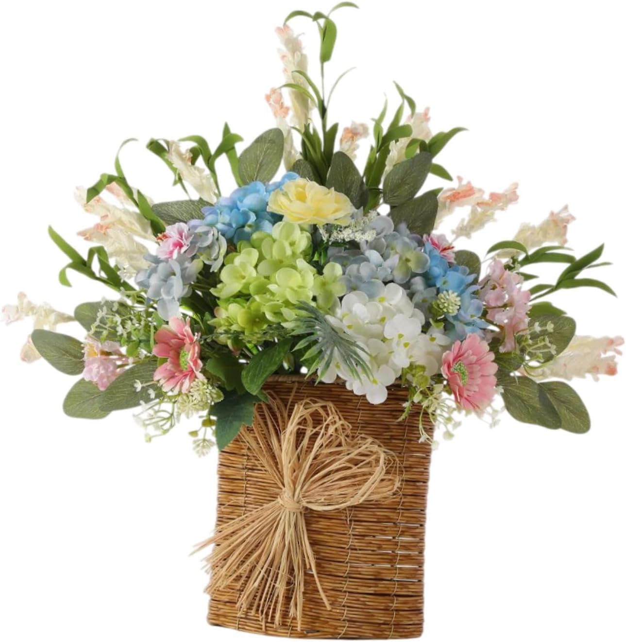 Misppro Door Wreath Artificial Flowers Decor