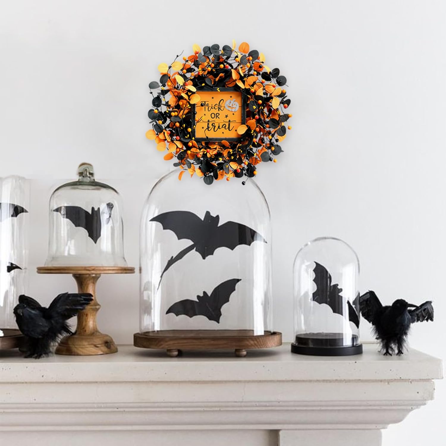 Cir Oases Halloween Wreath Front Door Decor