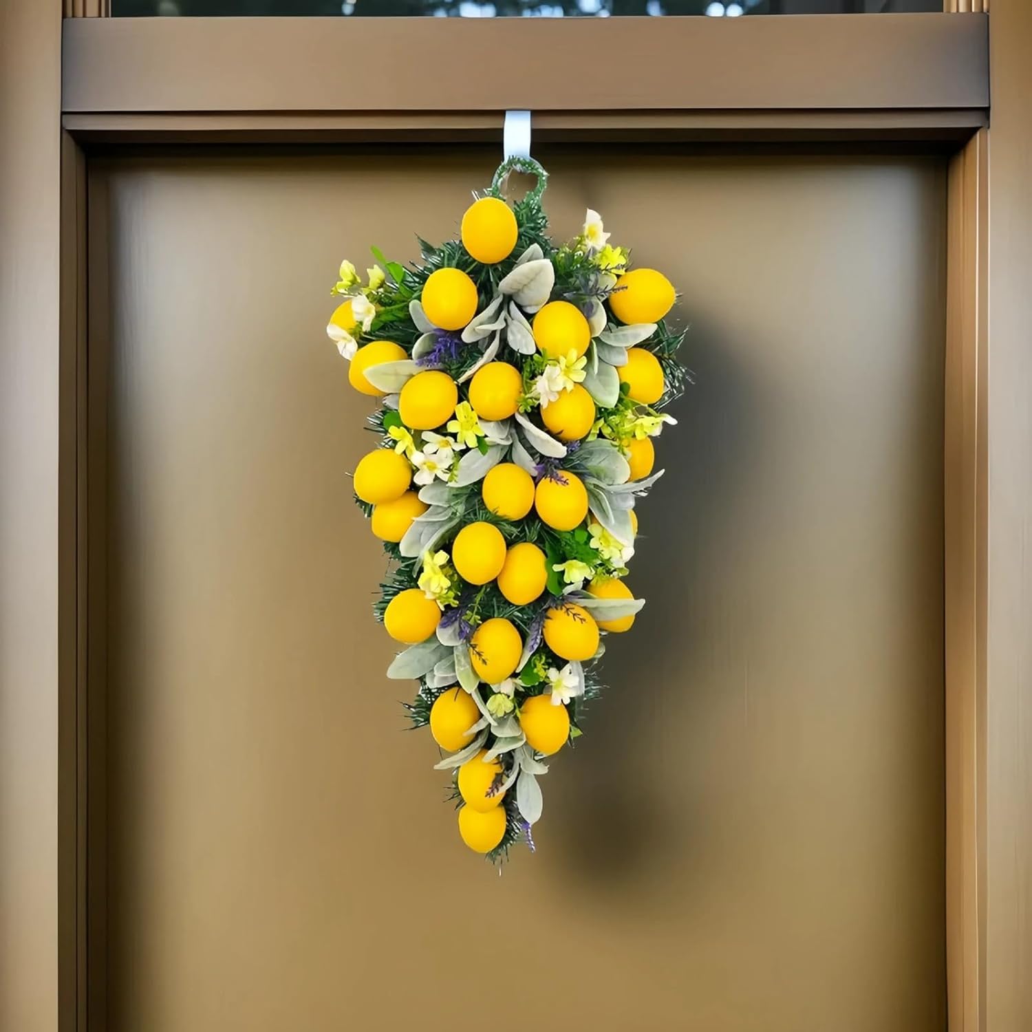 Vibrant Spring Garland Wreath for Front Door