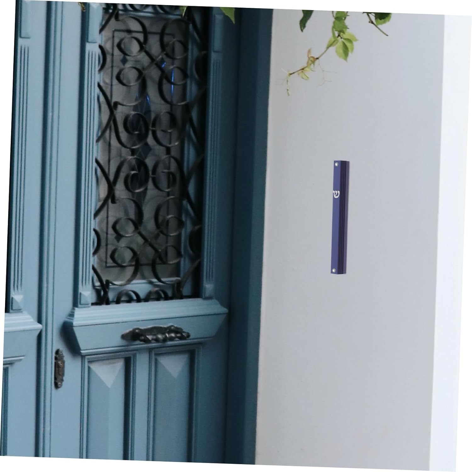 5pcs Metal Mezuzah Scroll Door Decorations Jewish Judaica Wall Accents