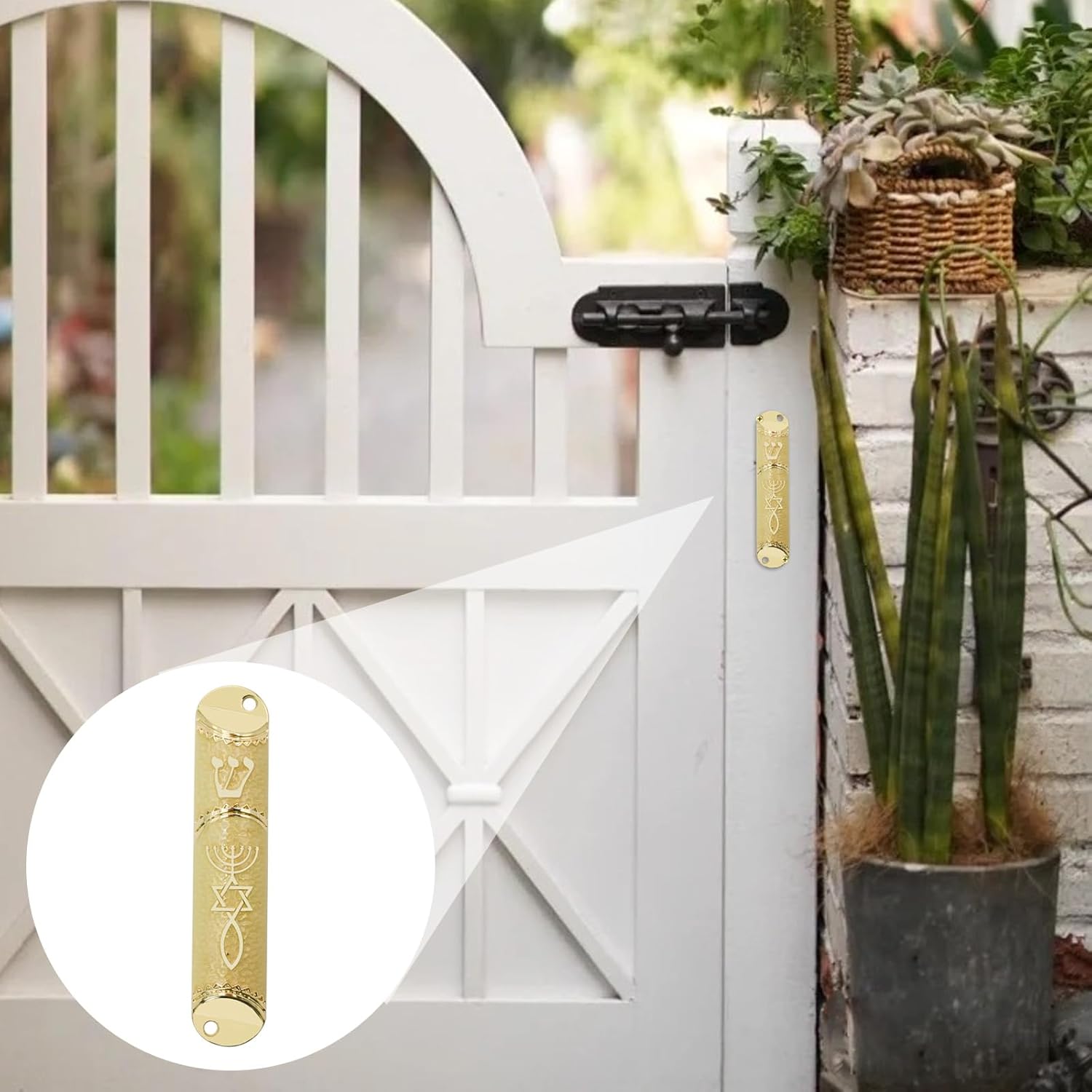 MrMrKura Mezuzah with Scroll for Door Frame