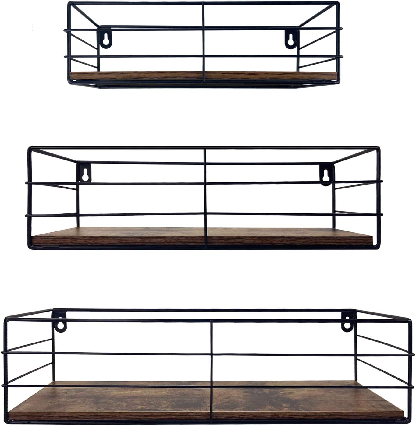 CRUGLA Floating Shelves Wall Mounted Set of 3