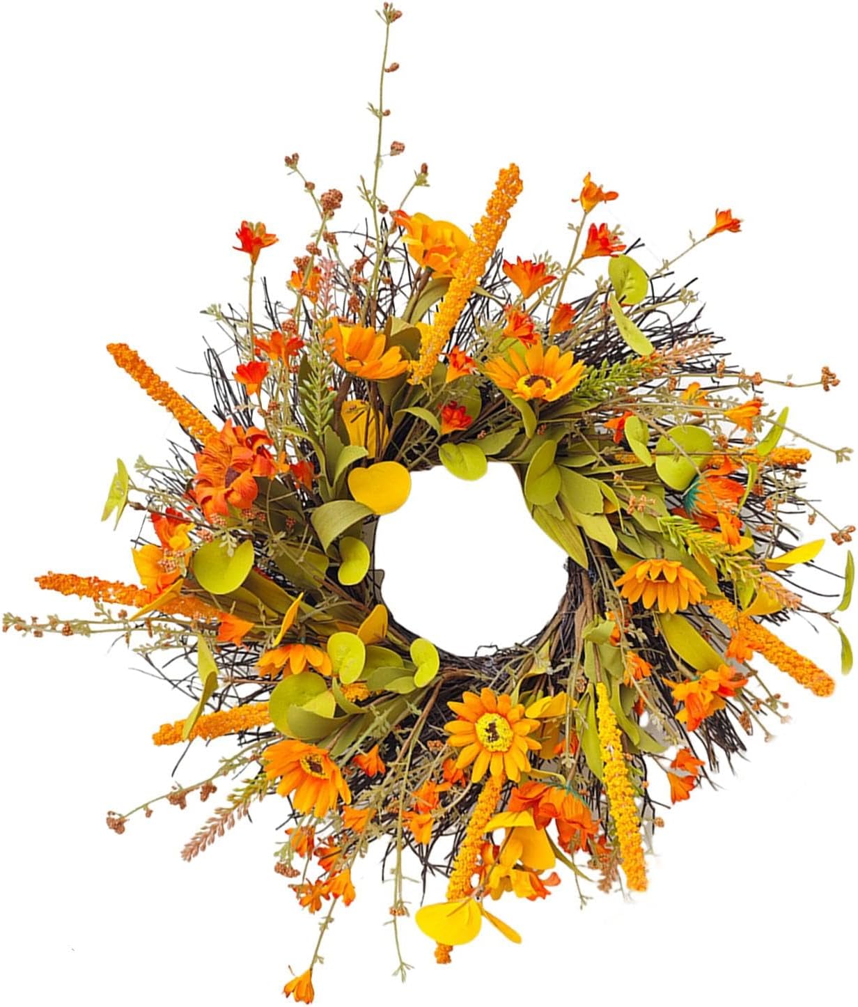 Generic Fall Harvest Wreath Door Hanger for Seasonal Home Decor 1