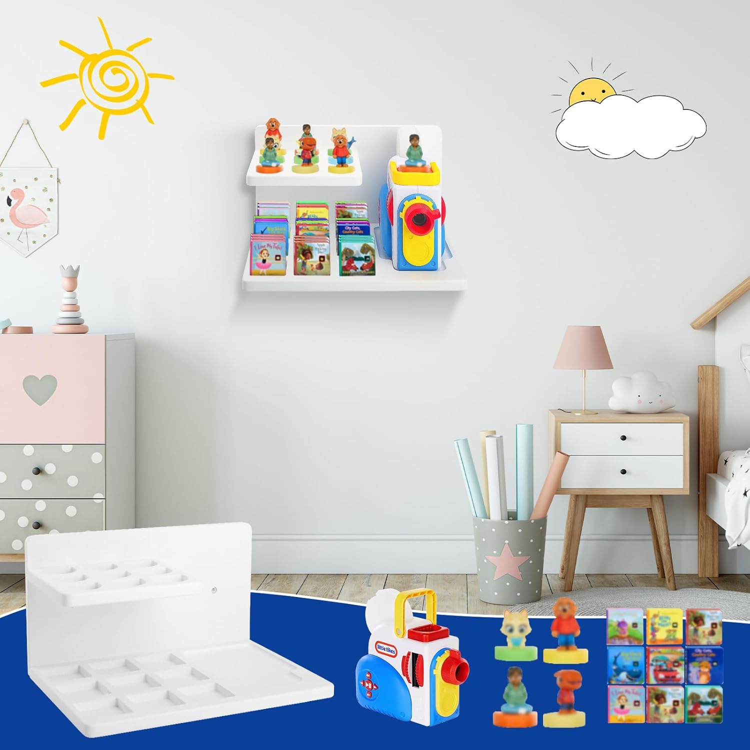Little Tikes Story Dream Machine Floating Shelf Blue