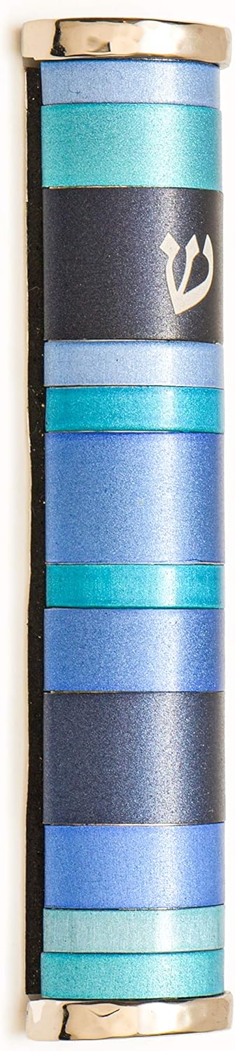 Yair Emanuel Mezuzah Case for Door Blue