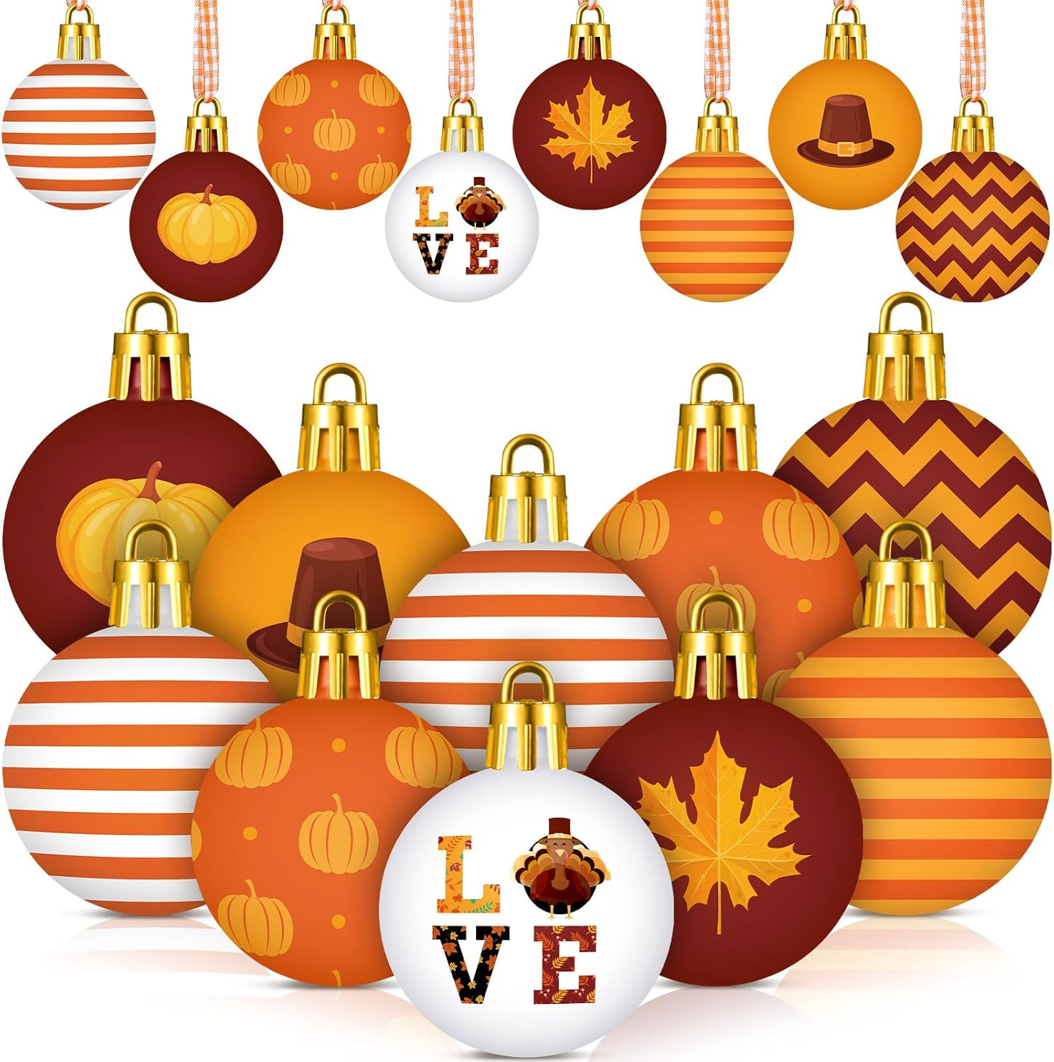 48 Pcs 118 Inch Thanksgiving Hanging Ornaments