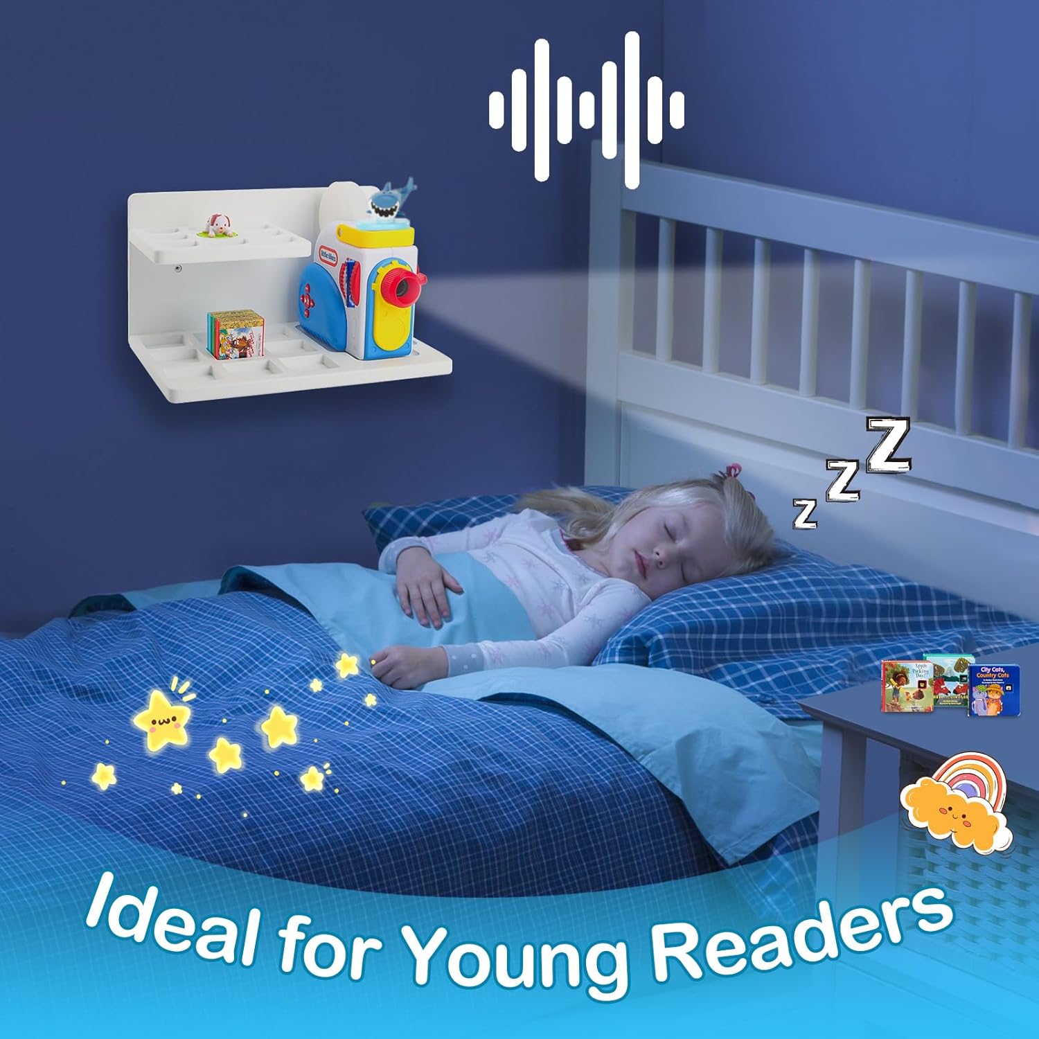 Little Tikes Story Dream Machine Floating Shelf Blue