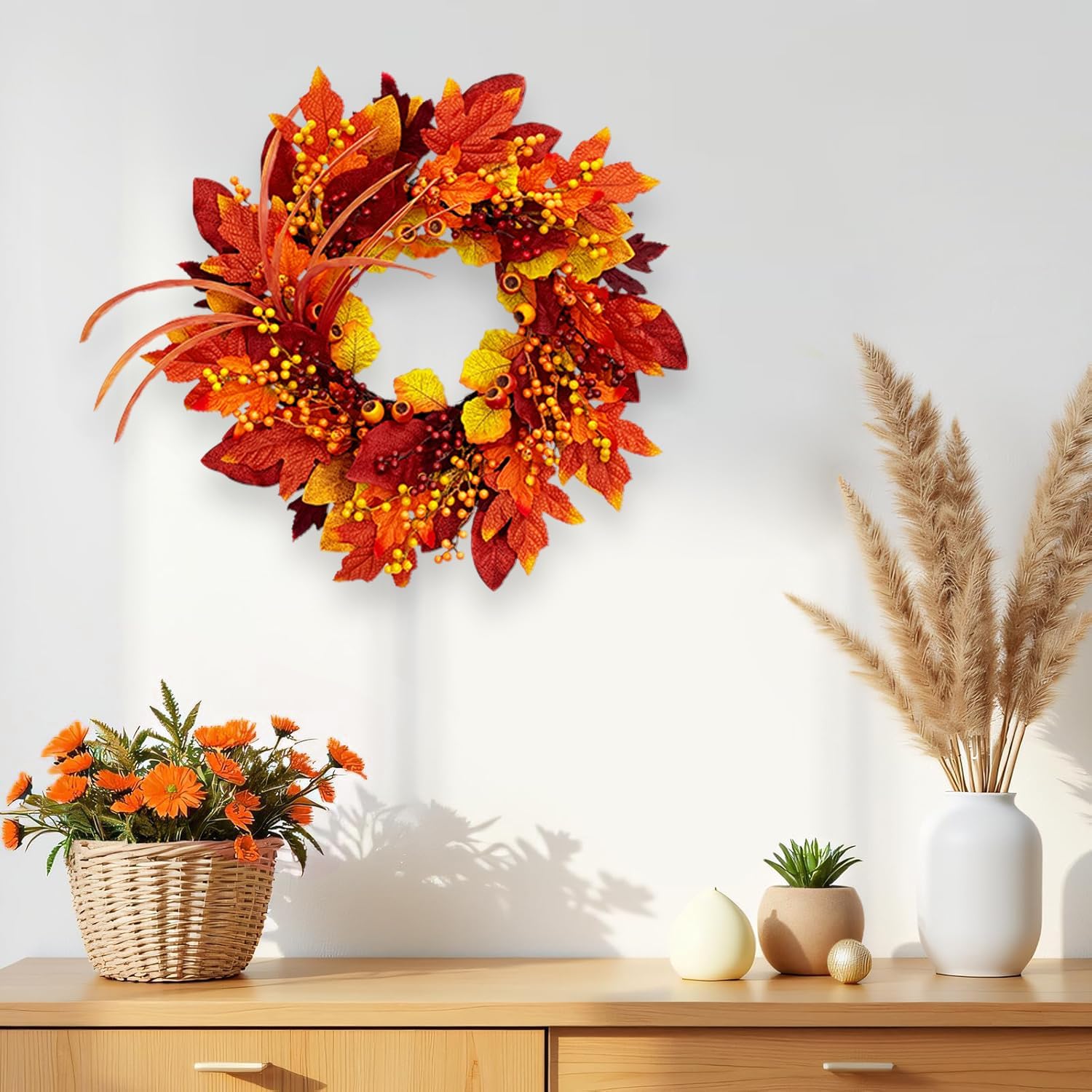 Fall Wreaths for Front Door Autumn Decor