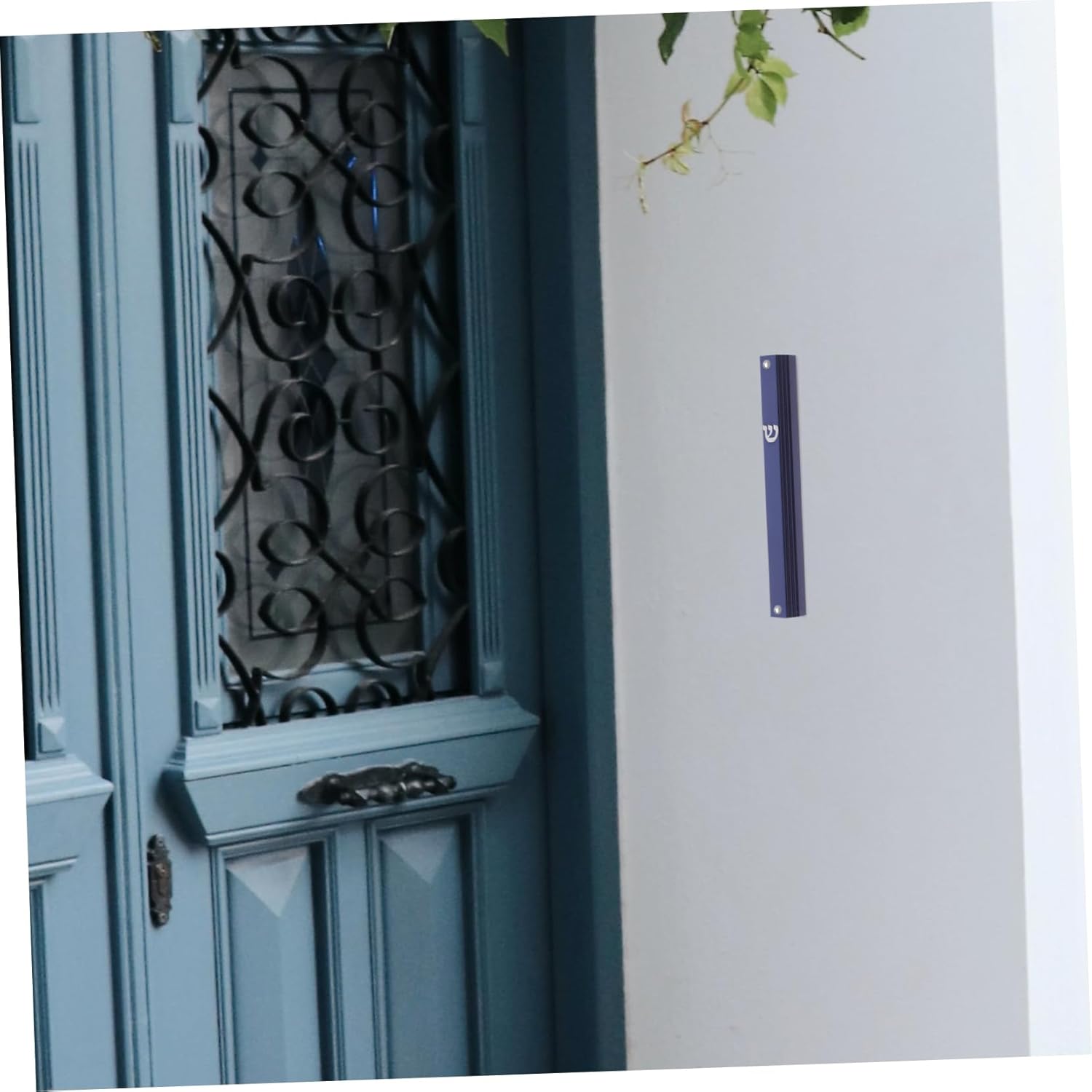 5pcs Judaica Mezuzah Door Decoration Metal Statues Home Decor Accents