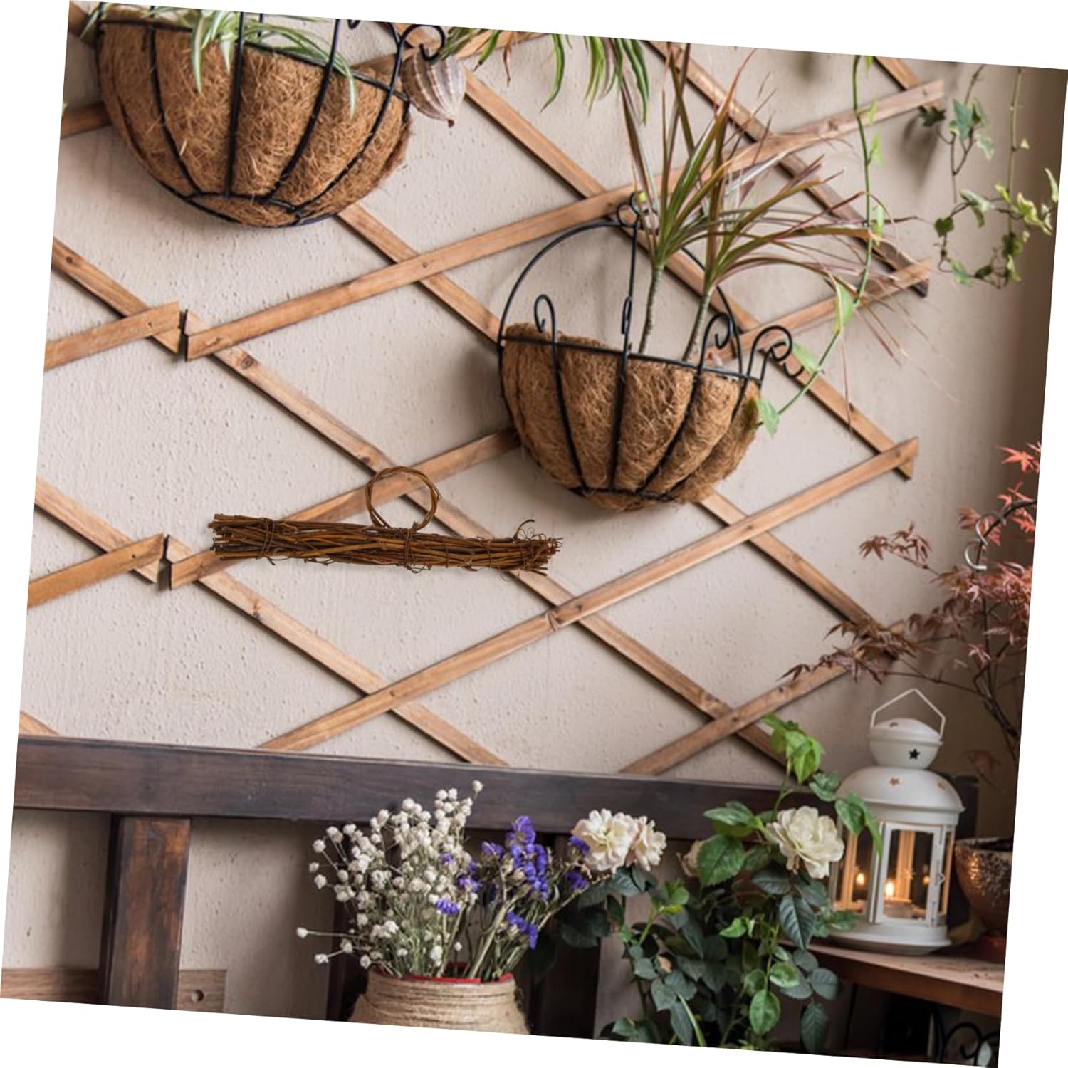 Sosoport Rattan Wreath Frame for Home Decor