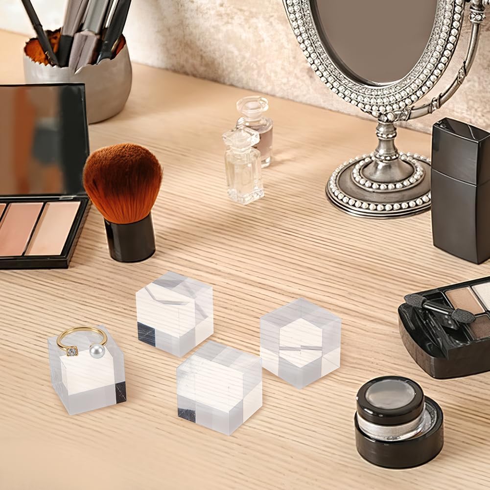 OLYCRAFT 20Pcs Clear Acrylic Display Pedestals