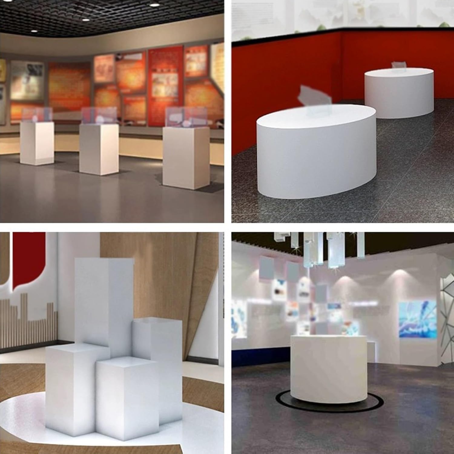White Cube Display Pedestal Stand for Parties