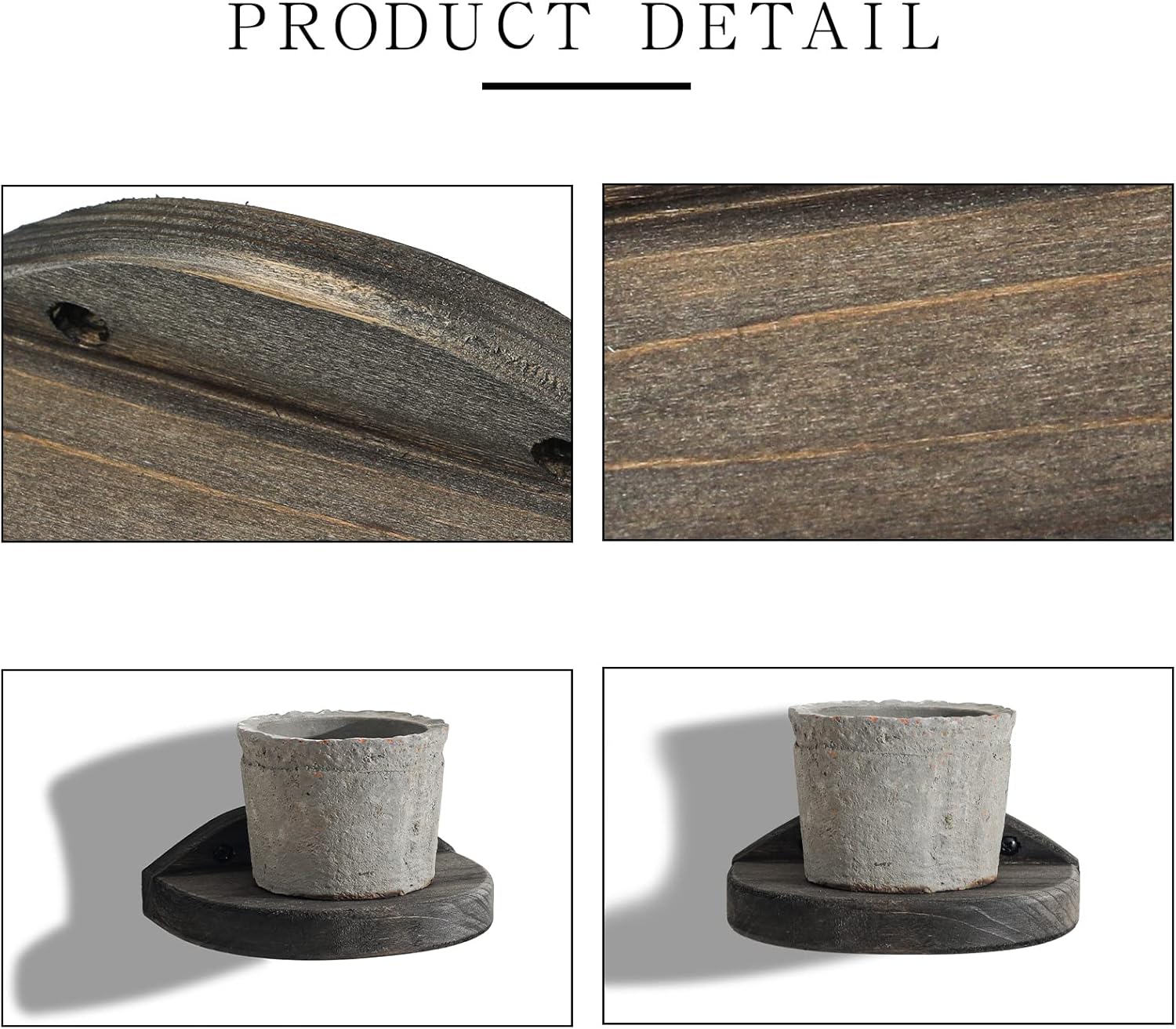 Freezing Point Semicircle Floating Shelves Set of 2