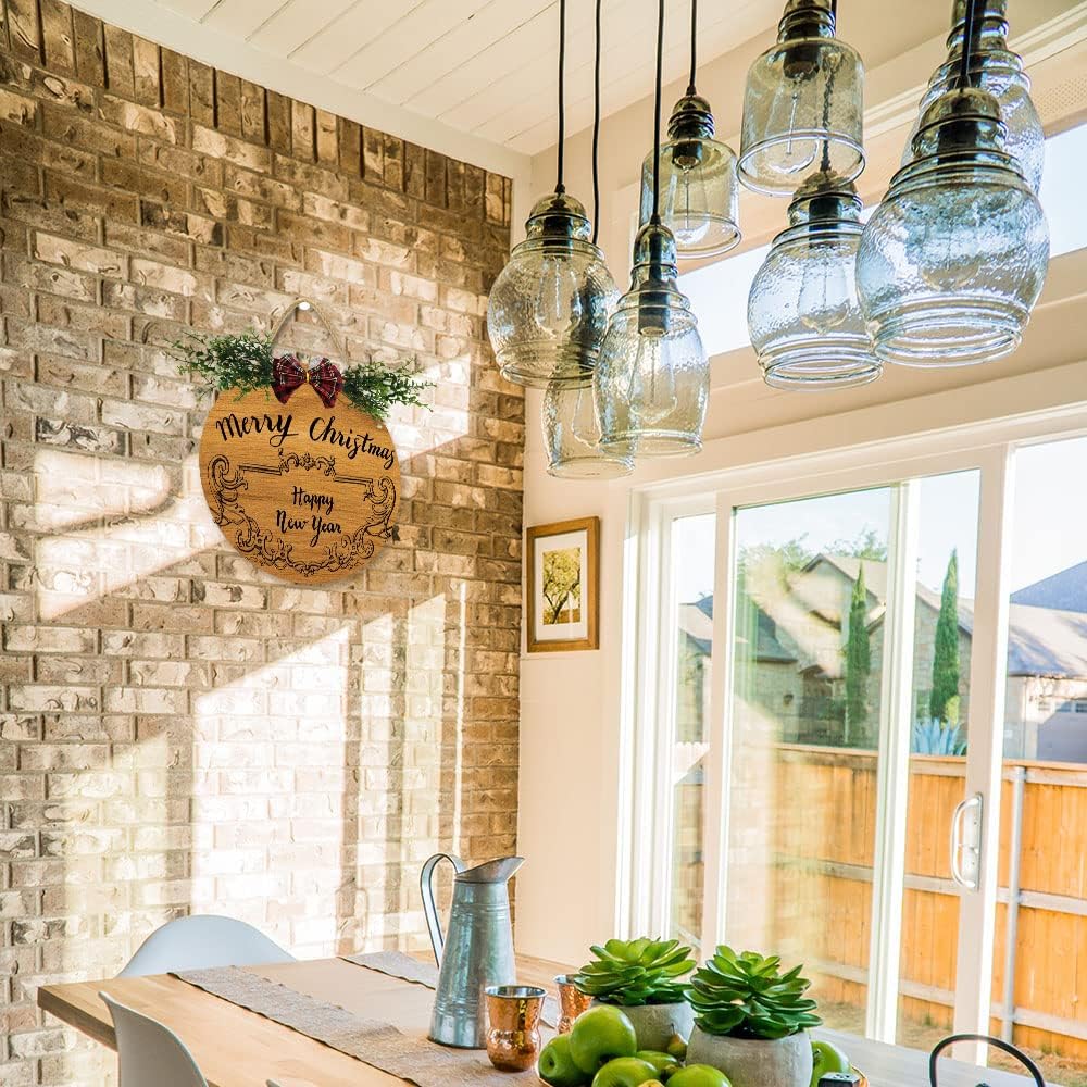 Winter Christmas Fall Wreath Hanger for Front Door Porch Patio 12-Inch Decor