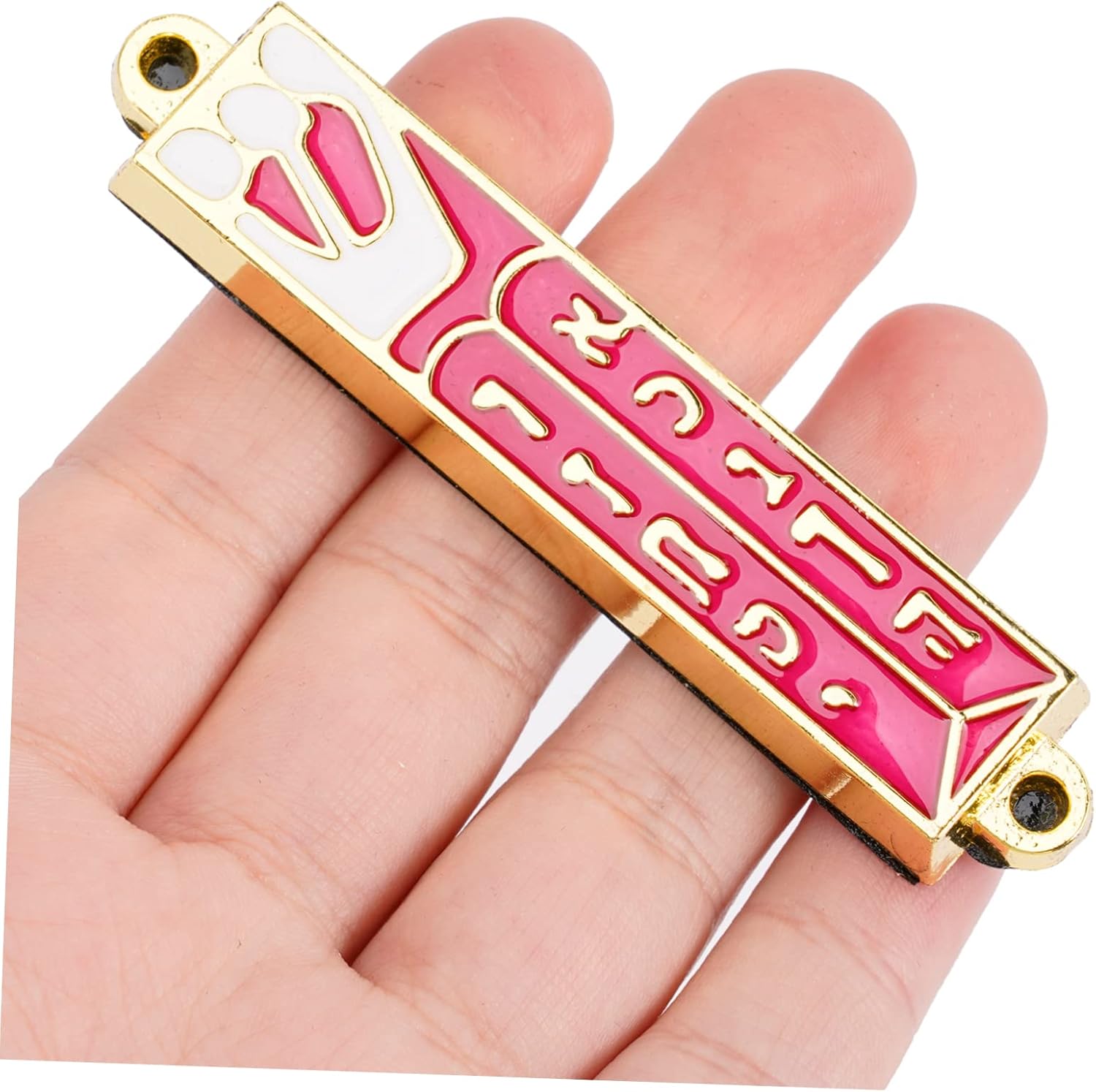 Retro Metal Mezuzah Door Decor Judaica Art