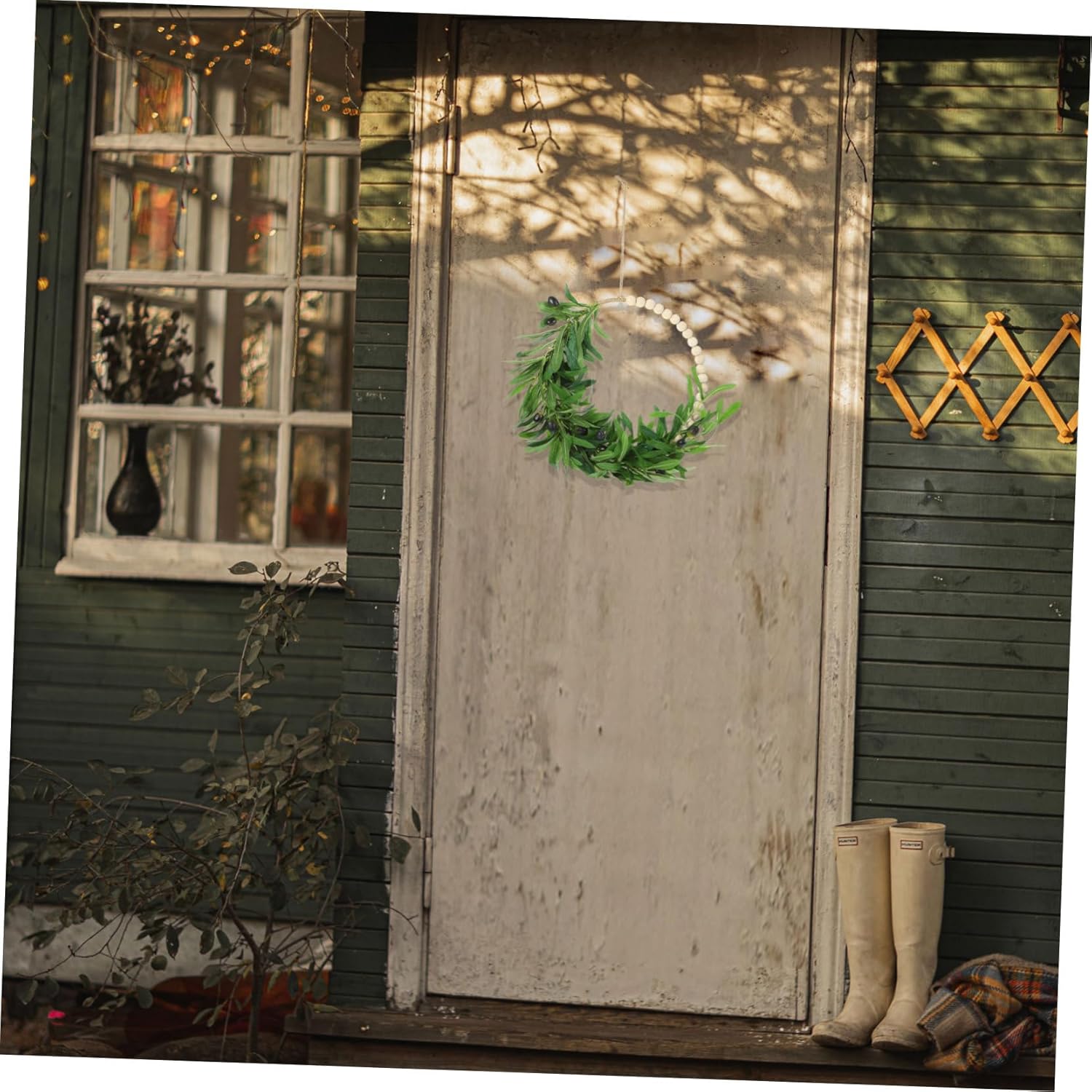 Garneck Artificial Floral Wreath Door Hanger