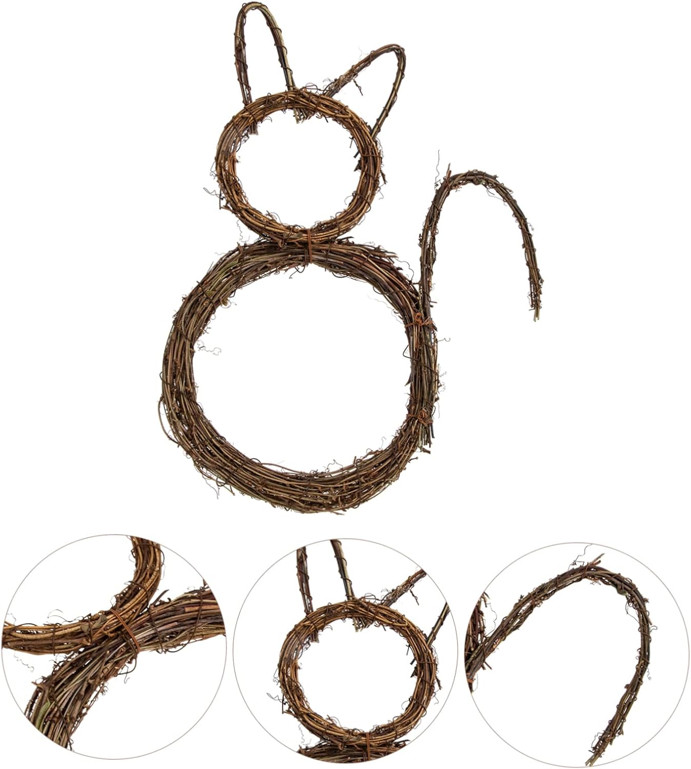 Cat Shape Halloween Hanging Wreath Door Decor