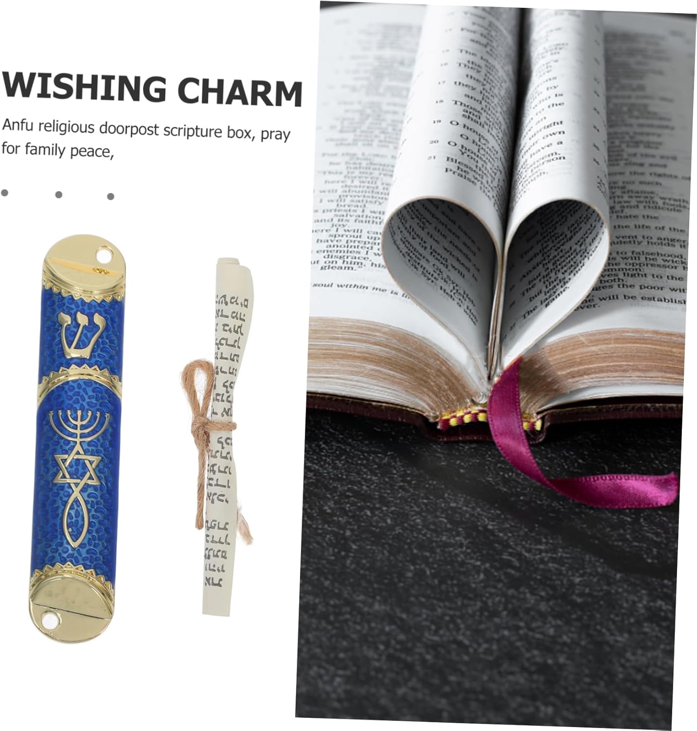 GLEAVI Classic Metal Mezuzah Door Decor Jewish Scroll Catholic Accent