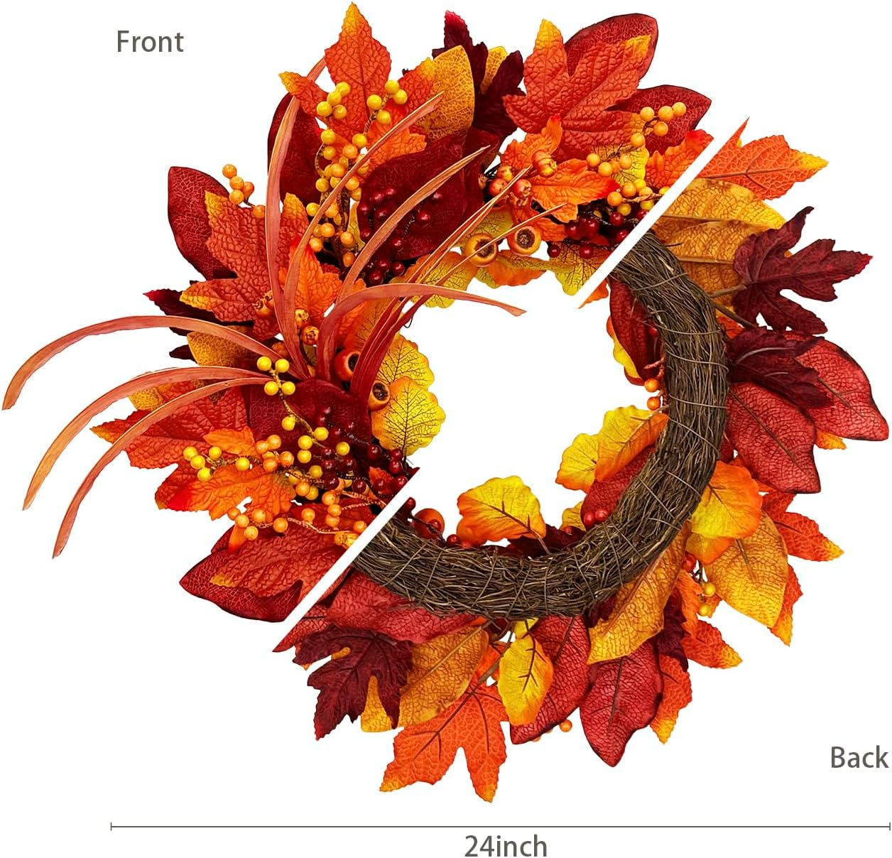 Fall Wreaths for Front Door Autumn Decor
