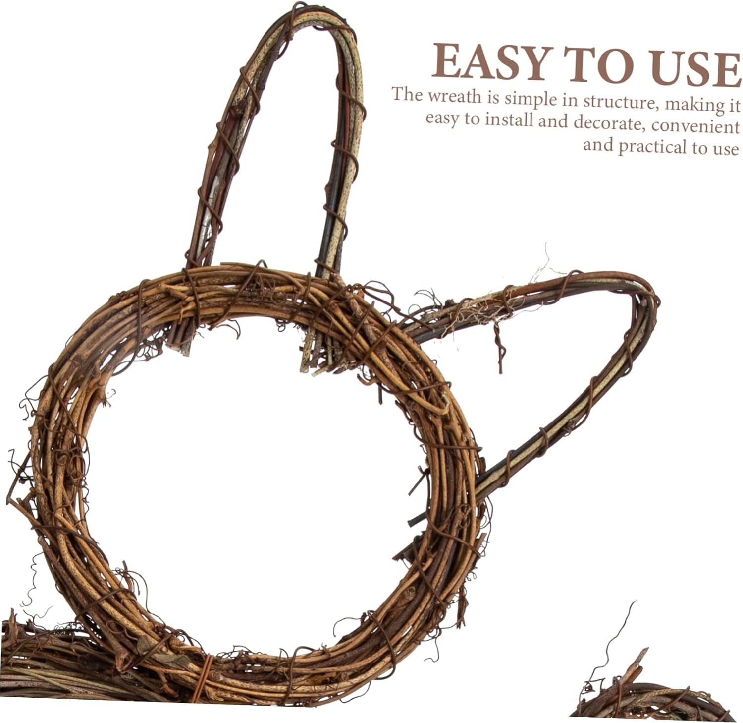 Cat Shape DIY Rattan Wreath for Halloween Decor