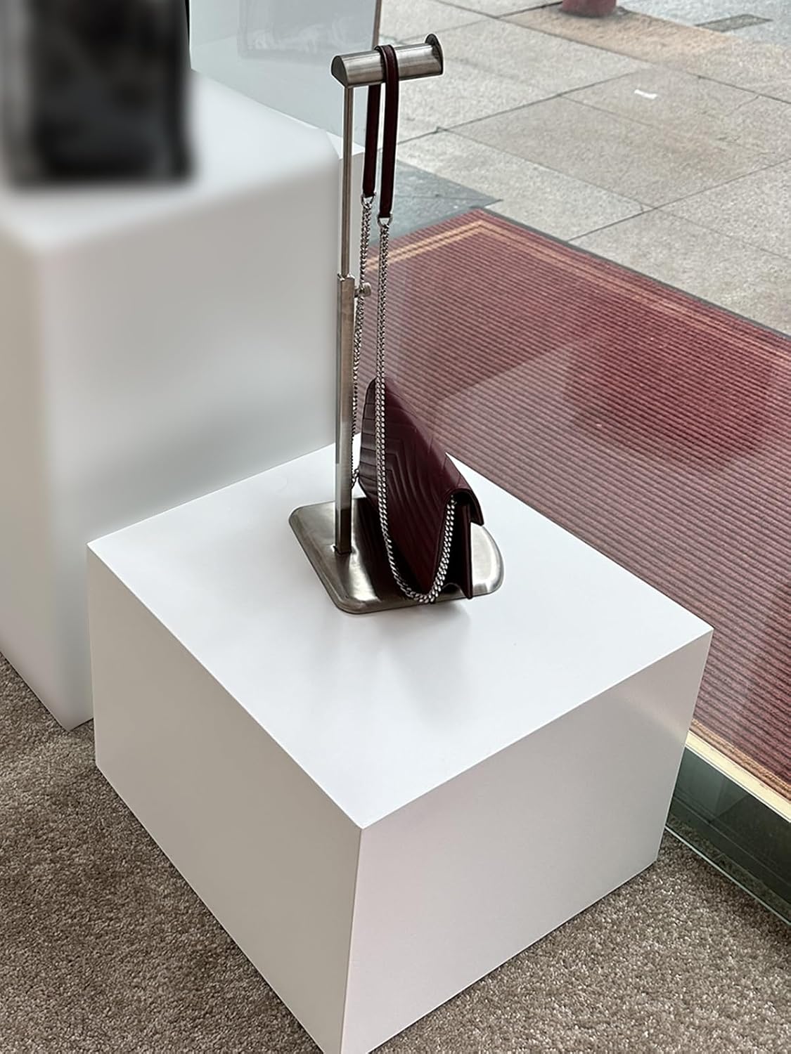 ZAQYCM Heavy Duty Wooden Display Pedestal Stand