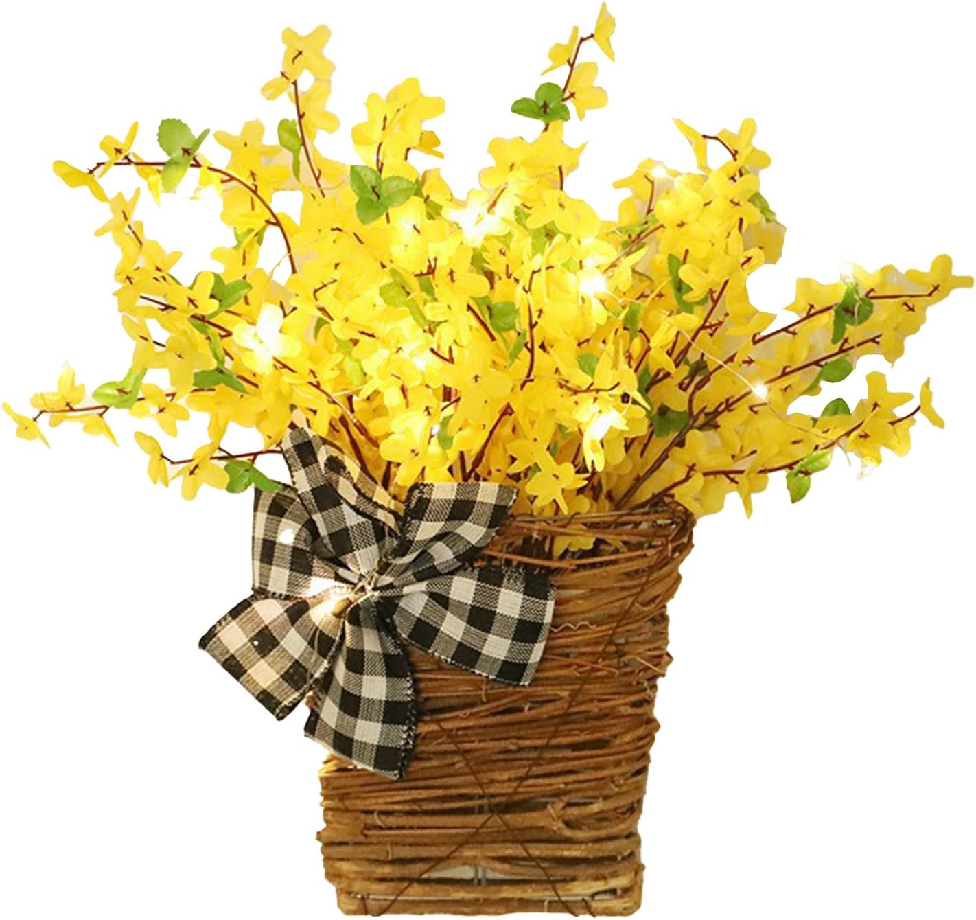 Door Hanger Basket Wreath 157 Inch Spring Decor