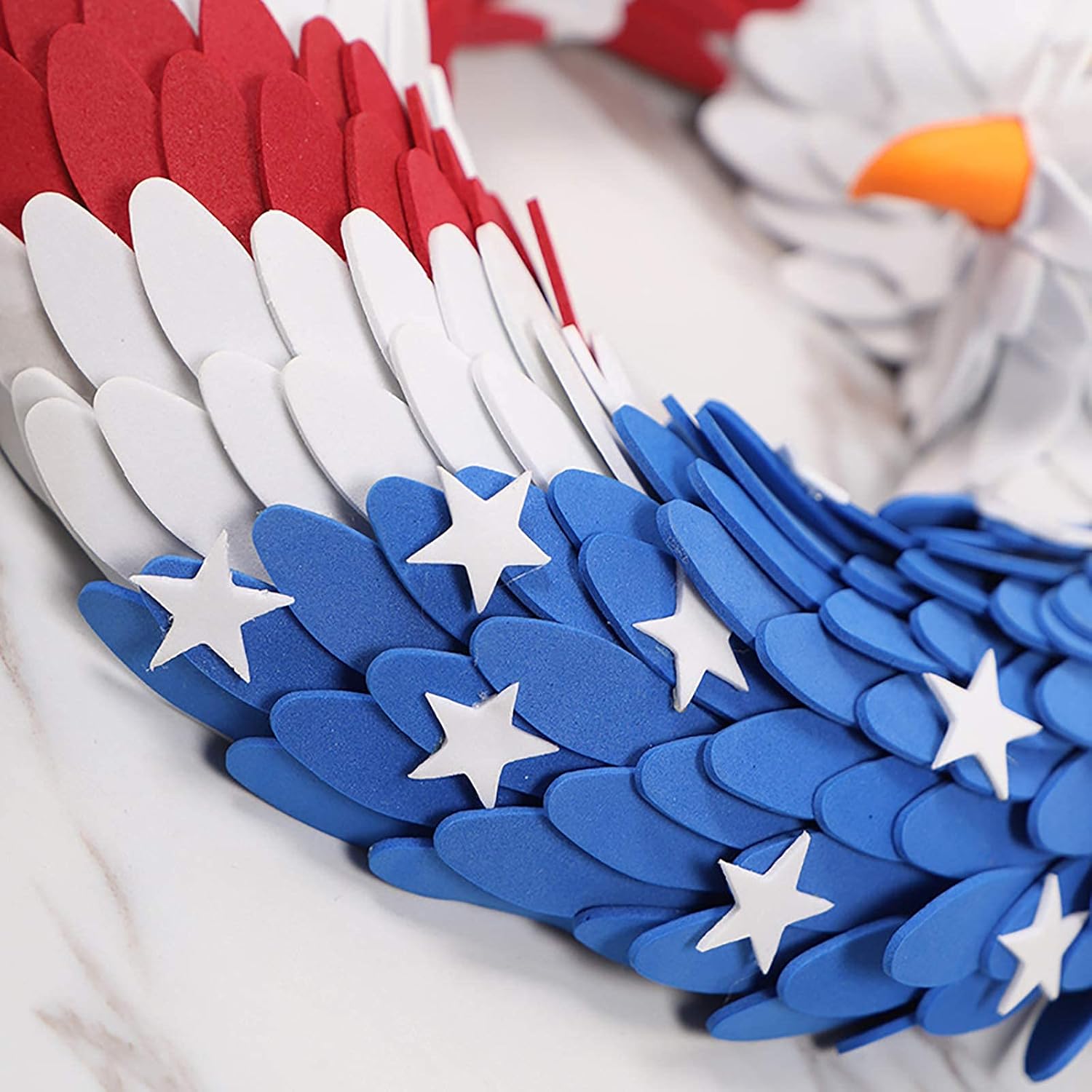 LoviHome American Eagle Patriotic Wreath for Home Decor