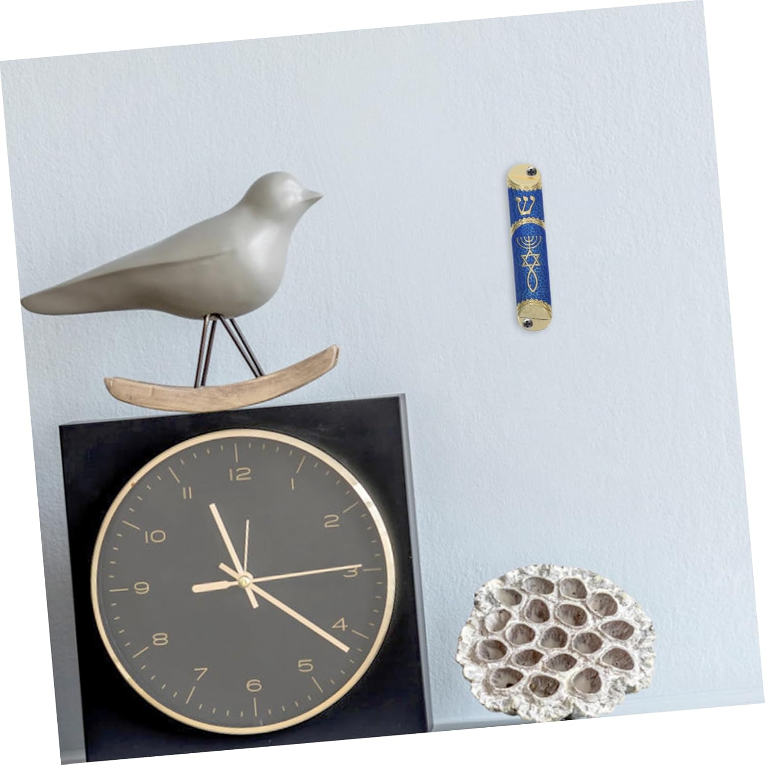 Classic Metal Mezuzah Door Decor