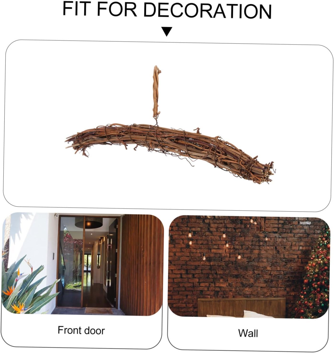 DIY Rattan Wreath Hanger for Fall Decor