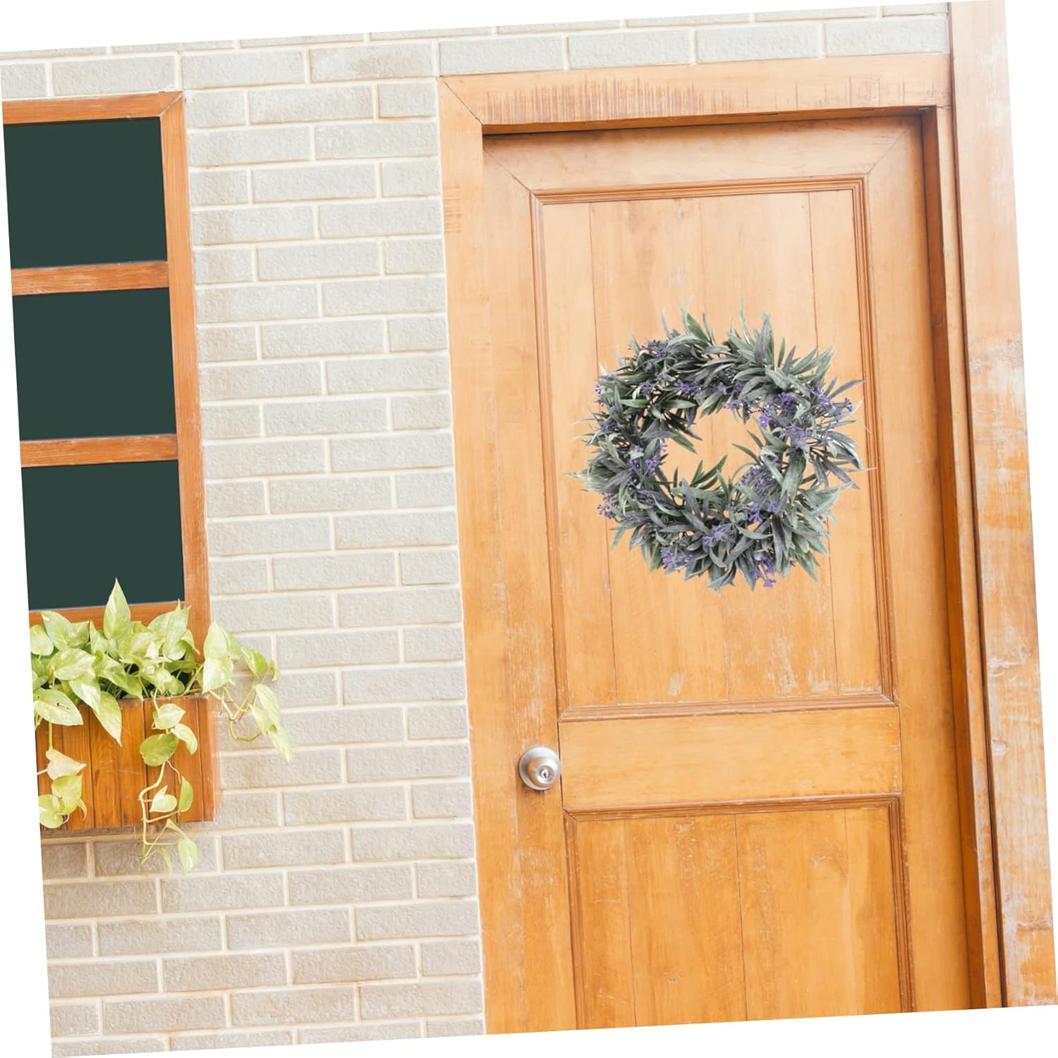 Artificial Lavender Wreath Door Hanger Decor