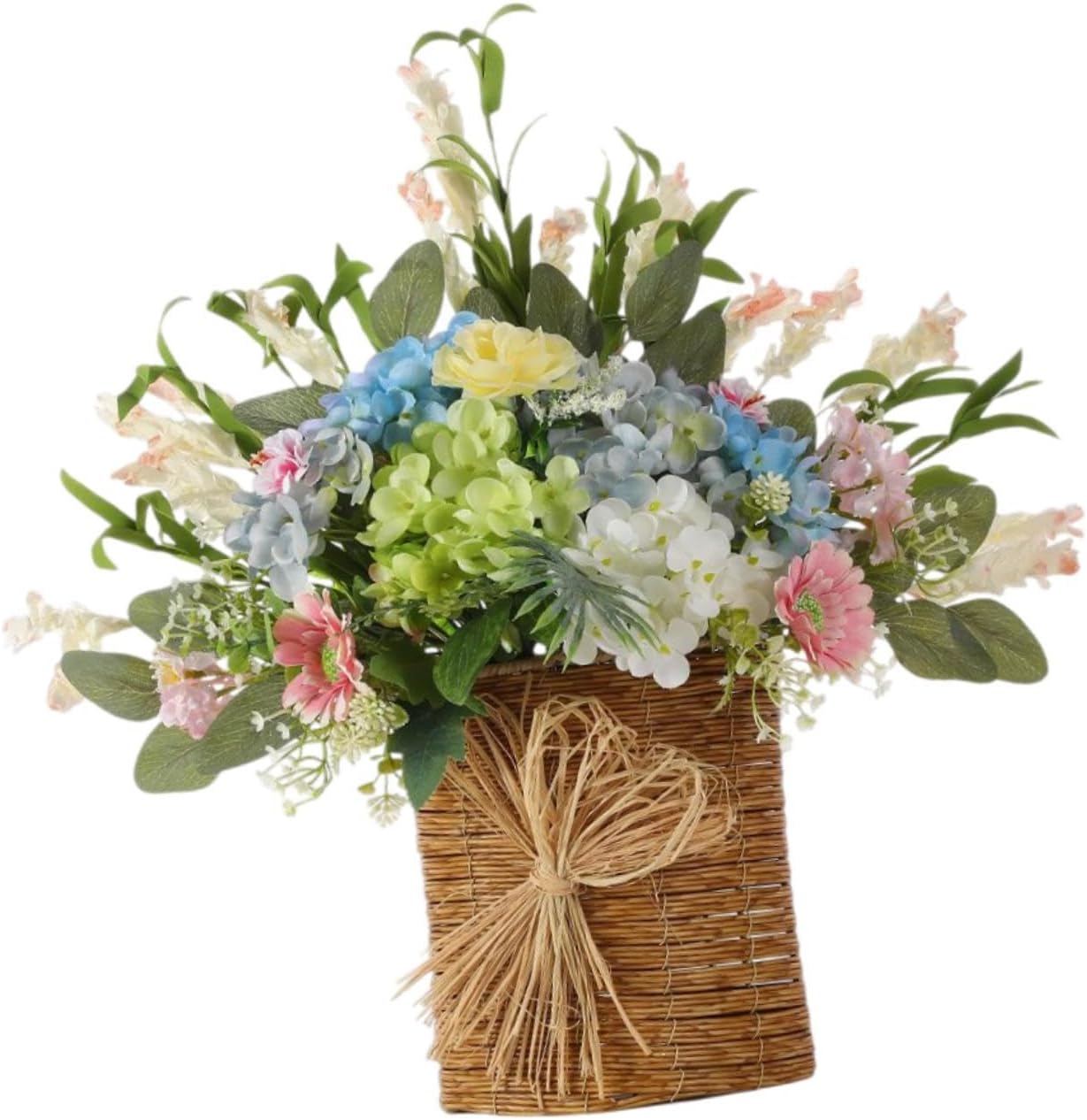 Misppro Door Wreath Artificial Flowers Decor