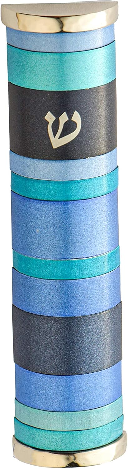 Yair Emanuel Mezuzah Case for Door Blue