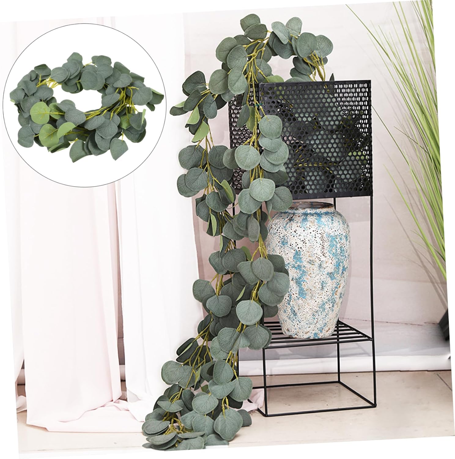 Stylish Emulated Green Wreath for Home Wedding Door Decor