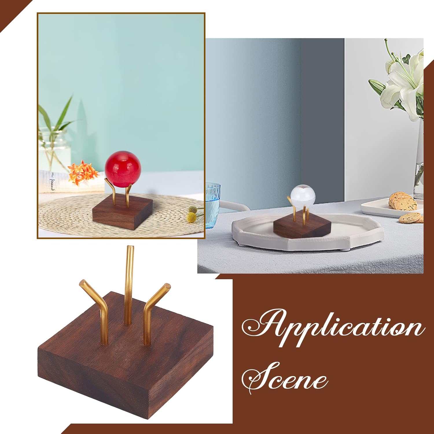 FINGERINSPIRE Decorative Display Pedestal with Metal Arm Easel