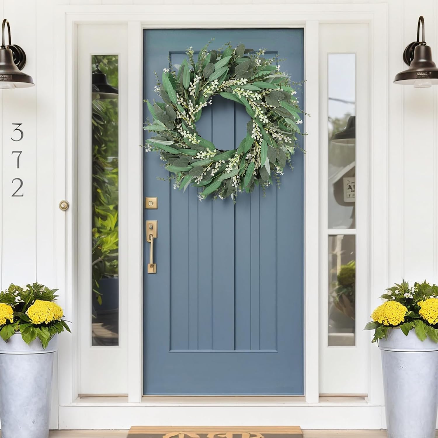 26 Inches Large Eucalyptus Wreath for Front Door