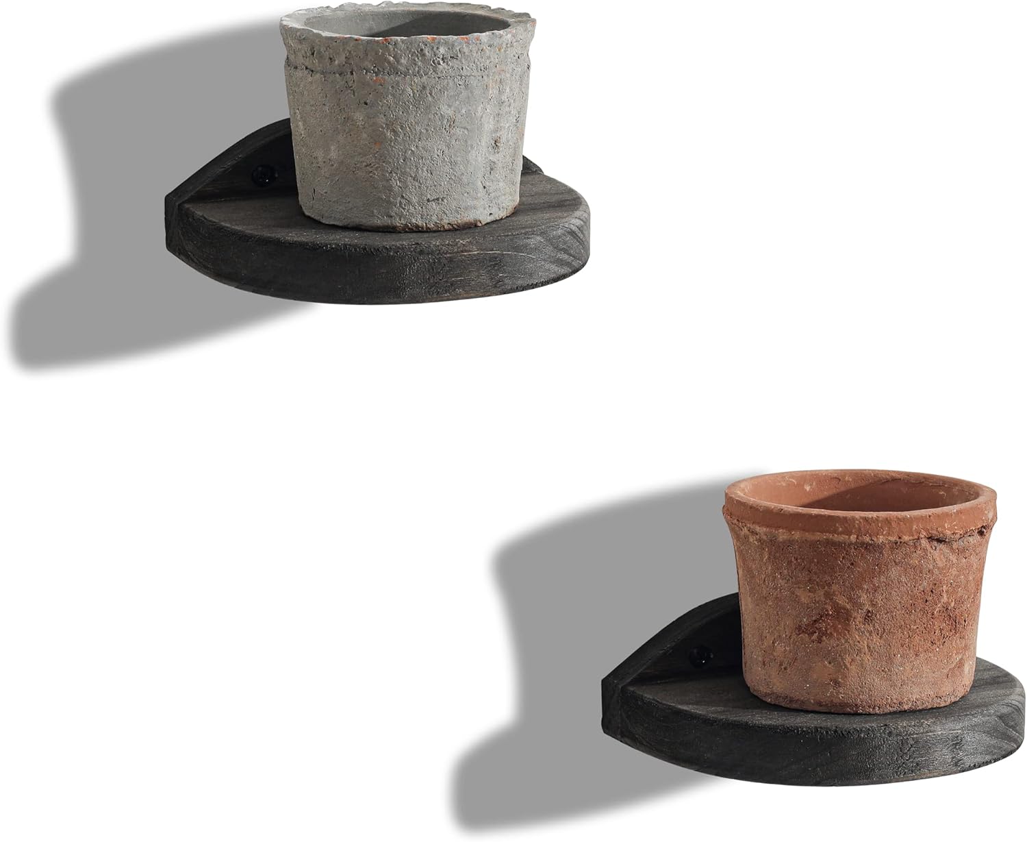 Freezing Point Semicircle Floating Shelves Set of 2
