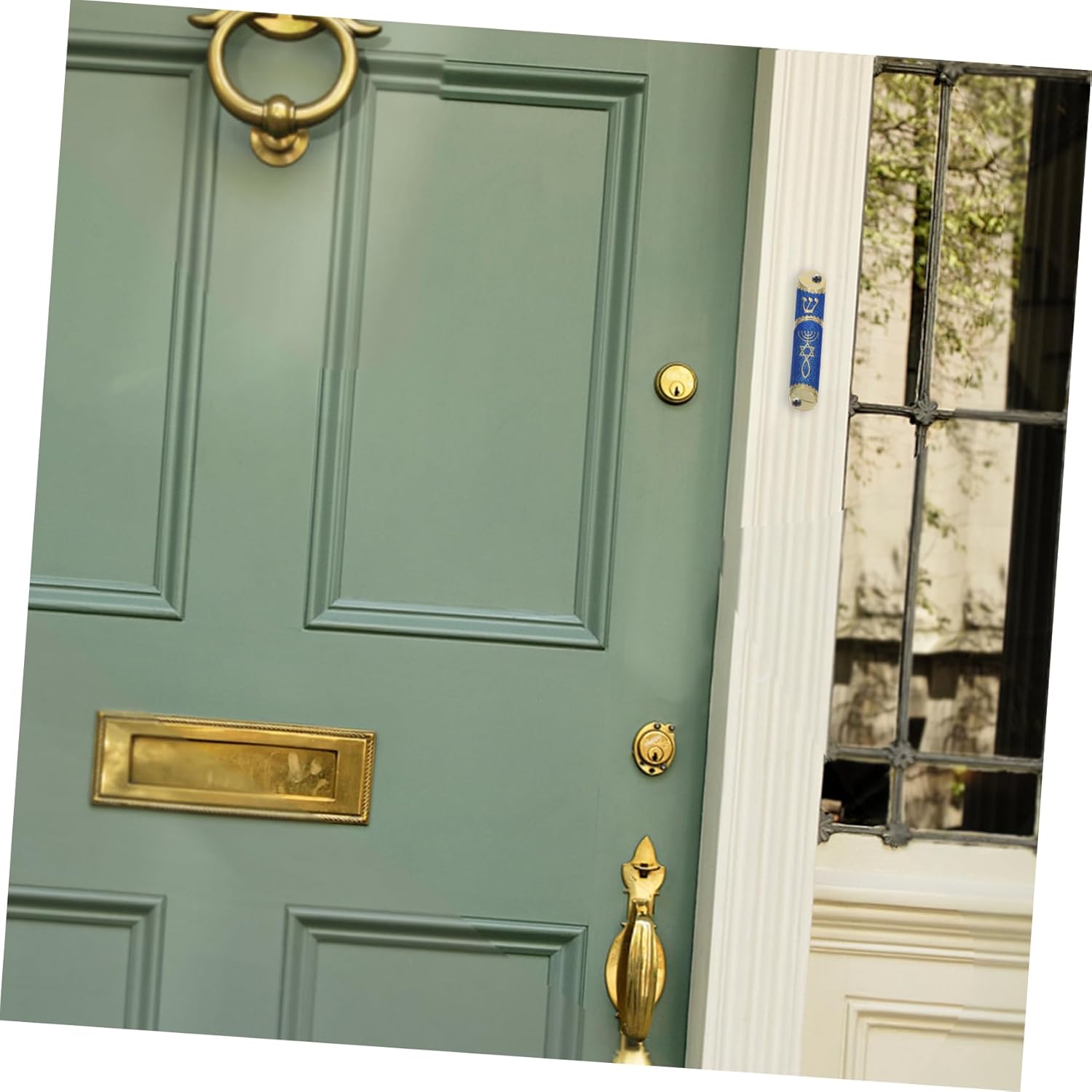 Classic Metal Mezuzah Door Decor