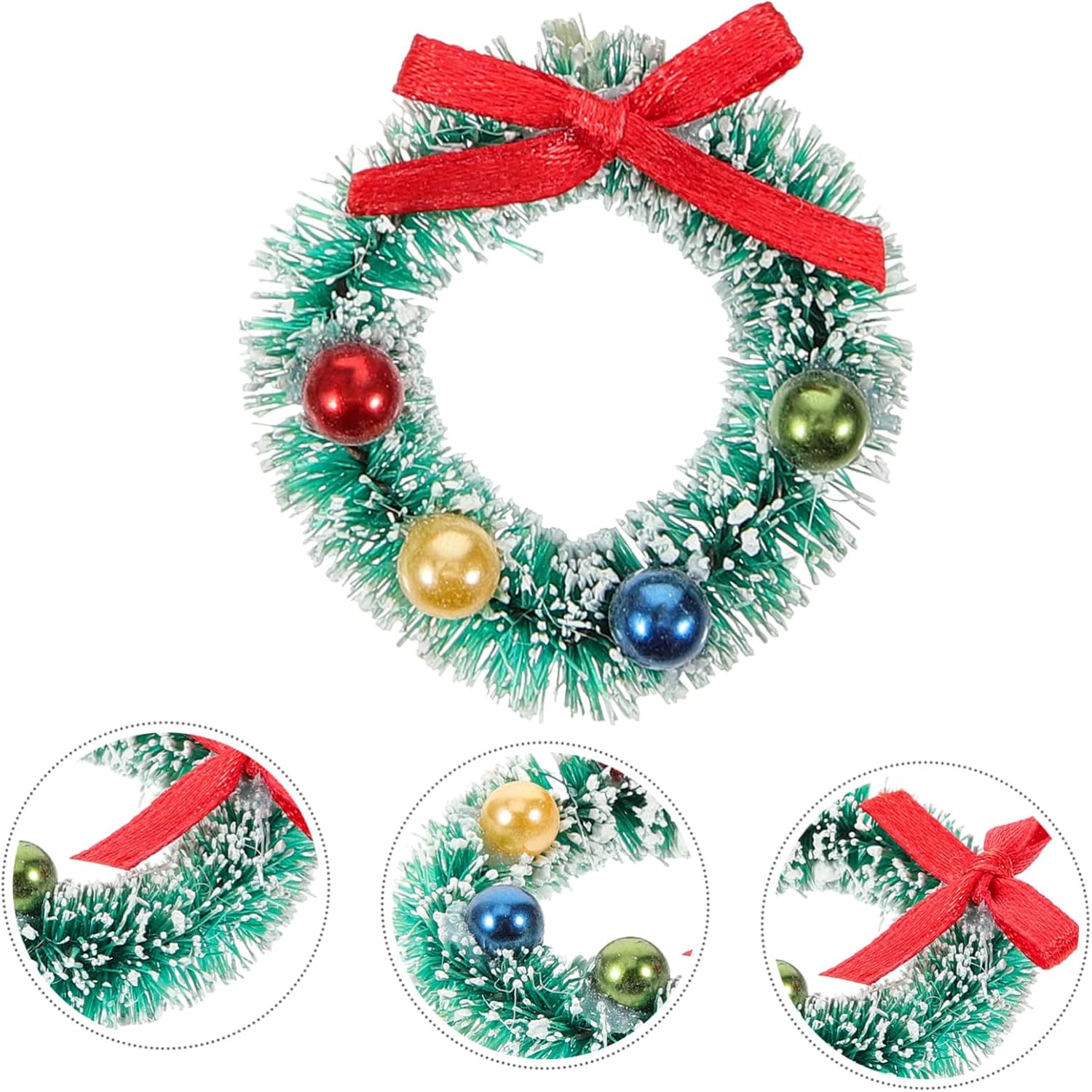 10pcs Christmas Wreath for Front Door and Window Hanging