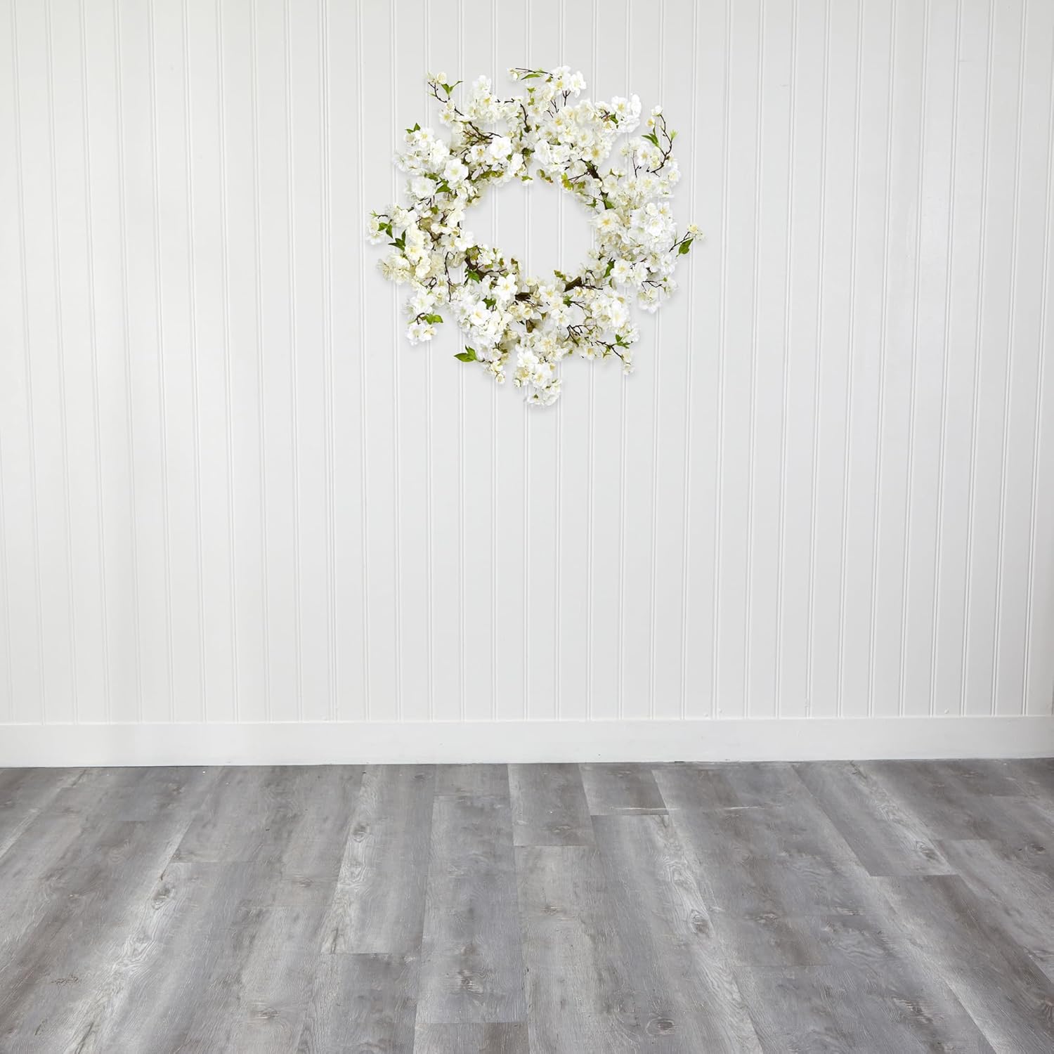 Nearly Natural 24 Inch Artificial Cherry Blossom Wreath