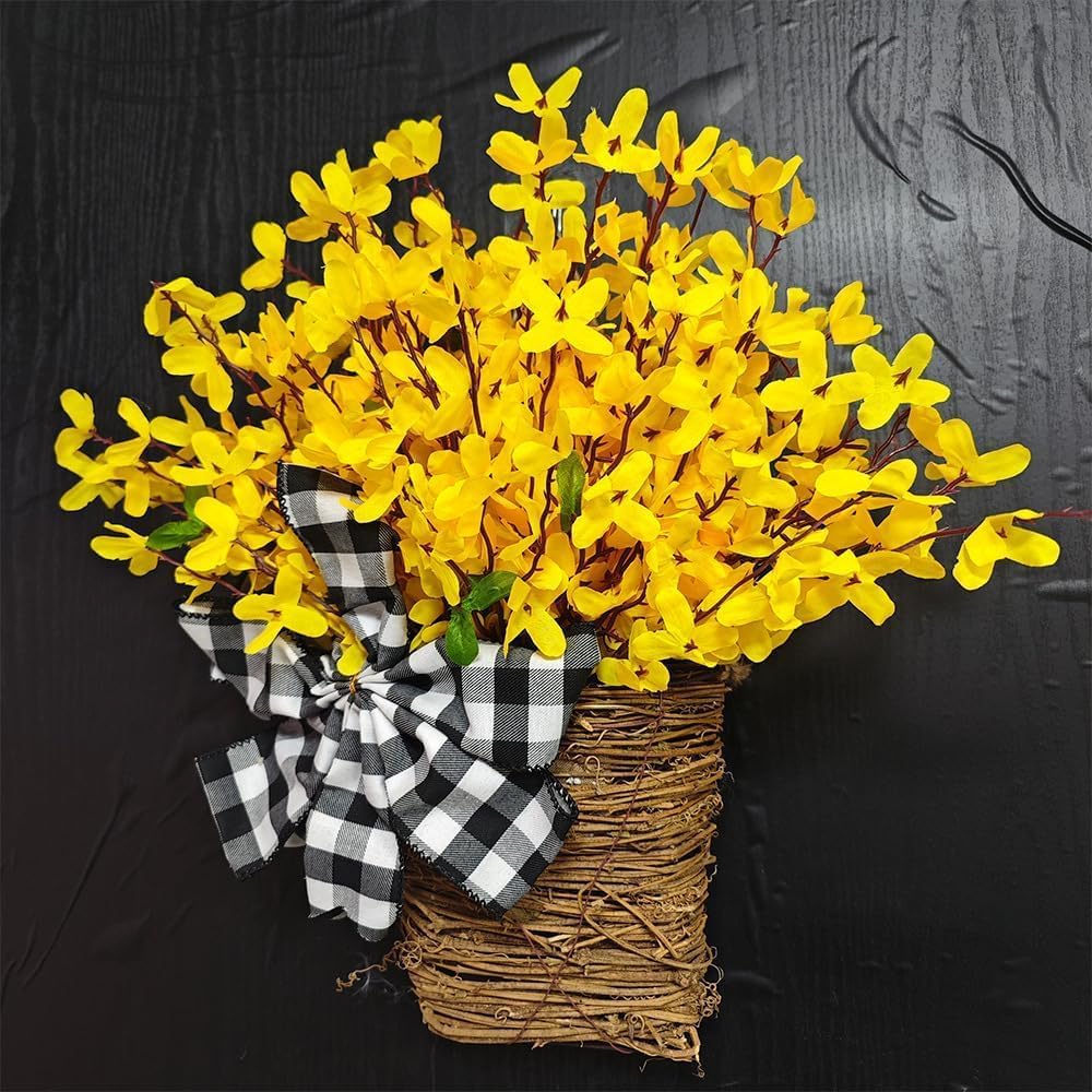 Cream Hydrangea Door Wreath Basket Hanger