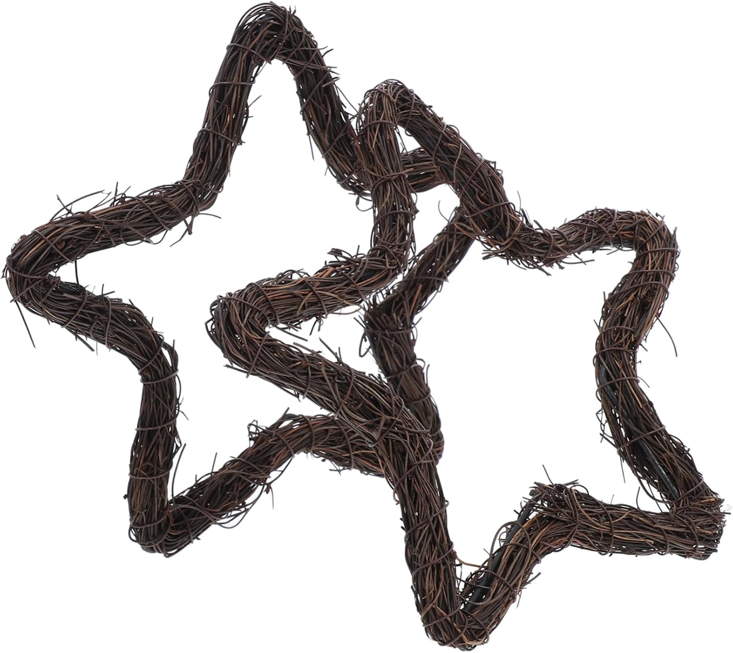 2pcs Star Shaped Wreath Frame for Holiday and Wedding Decor
