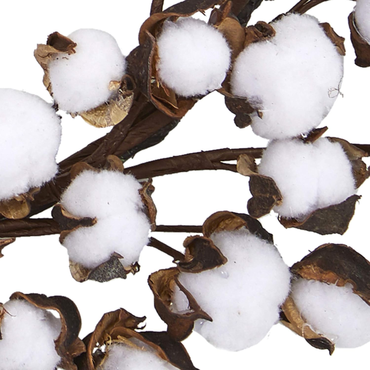 Nearly Natural 20in Cotton Ball Artificial Wreath