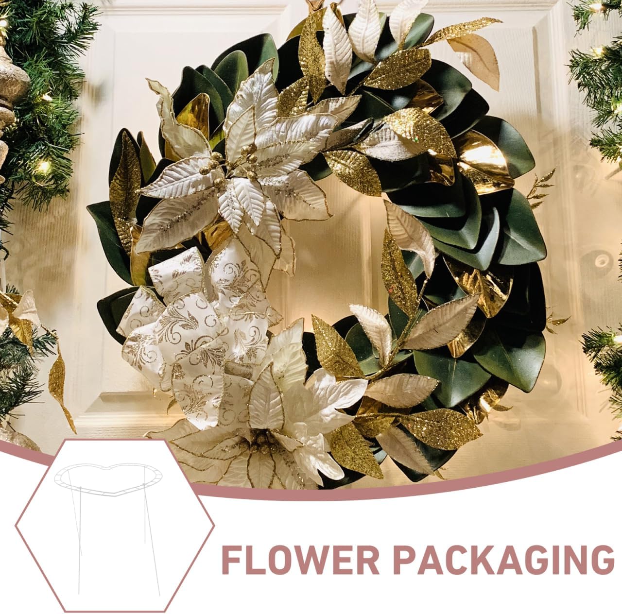 Cabilock 6 Heart Shaped Wreath Frames for DIY Crafts