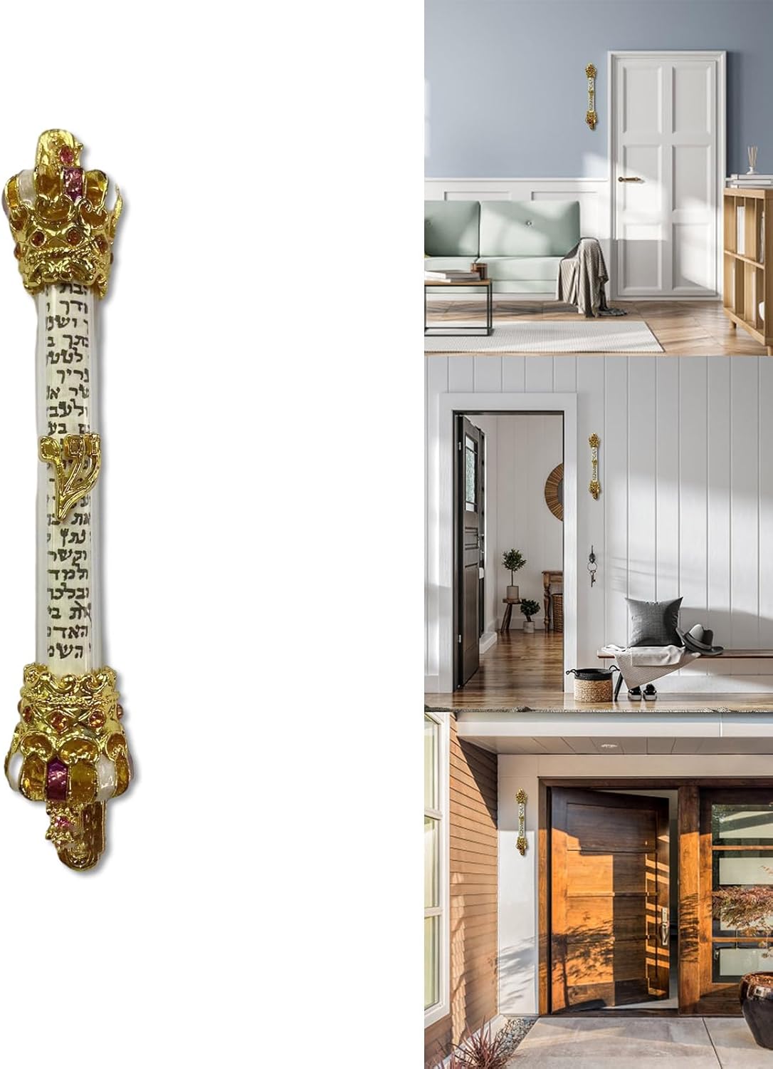 1PC Religious Holy Scroll Retro Door Mezuzah Decor Hanger
