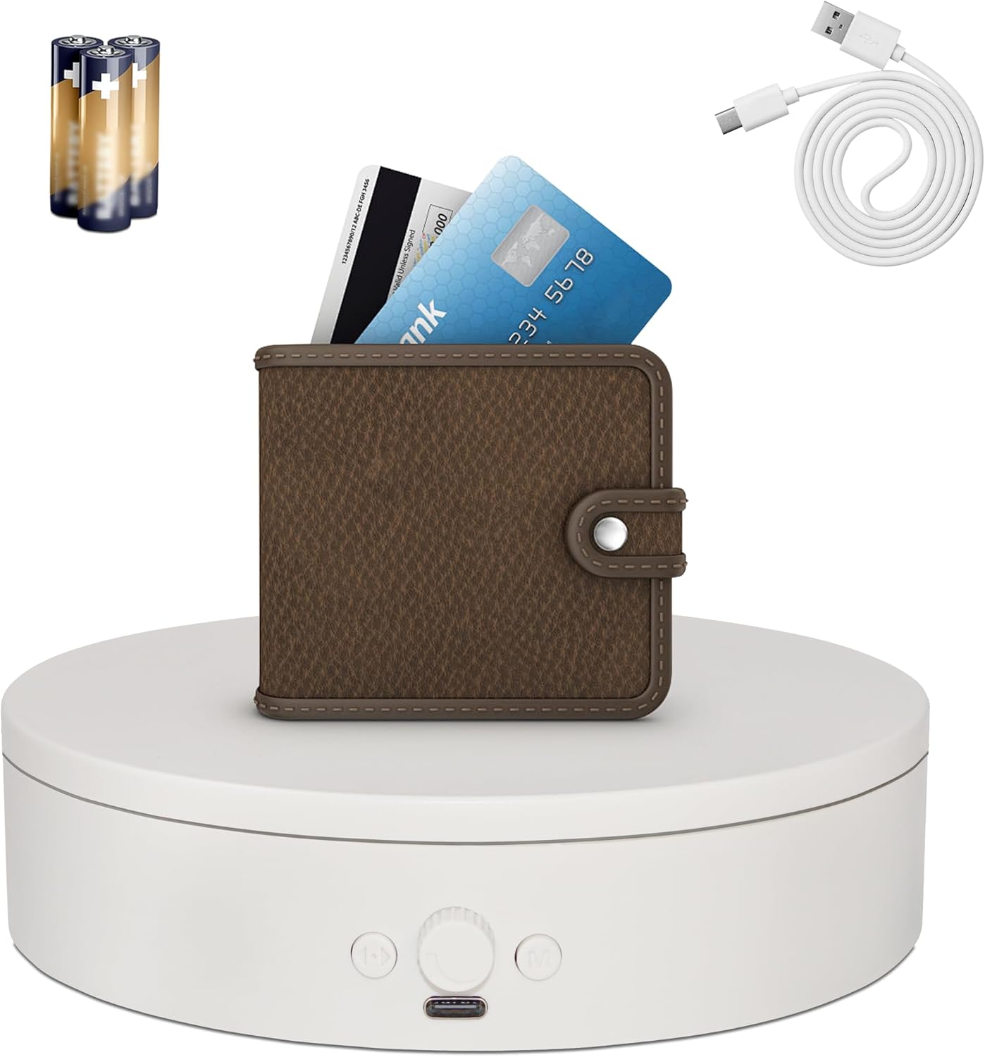 ComXim Rotating Display Stand with Type-C Cable 59 Inch White