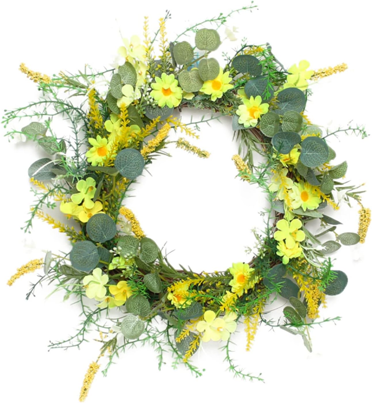 Yellow Daisy Door Hanger Spring Wreath for Front Door